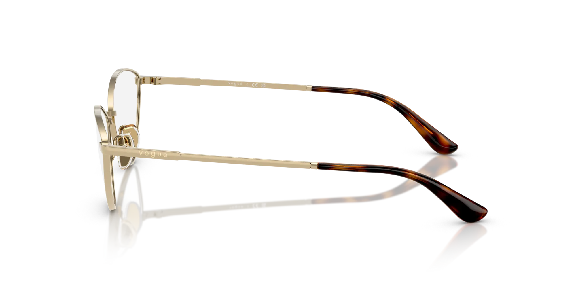 VOGUE EYEWEAR VO4325 848 Montature da vista Metallo Oro Geometrica Normale - immagine 4