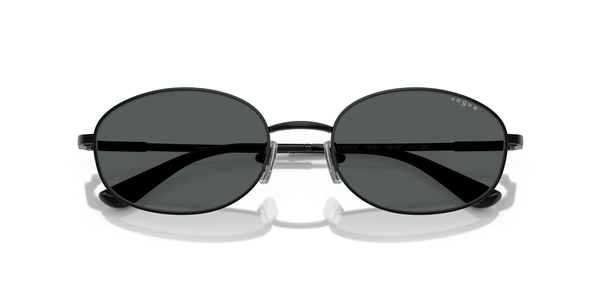 VOGUE EYEWEAR VO4323S 352/87 Occhiali da sole Metallo Nero Grigio Rotonda Normale - immagine 2