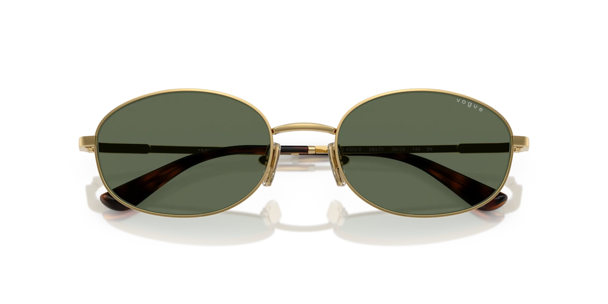 VOGUE EYEWEAR VO4323S 280/71 Occhiali da sole Metallo Oro Verde Rotonda Normale - immagine 2
