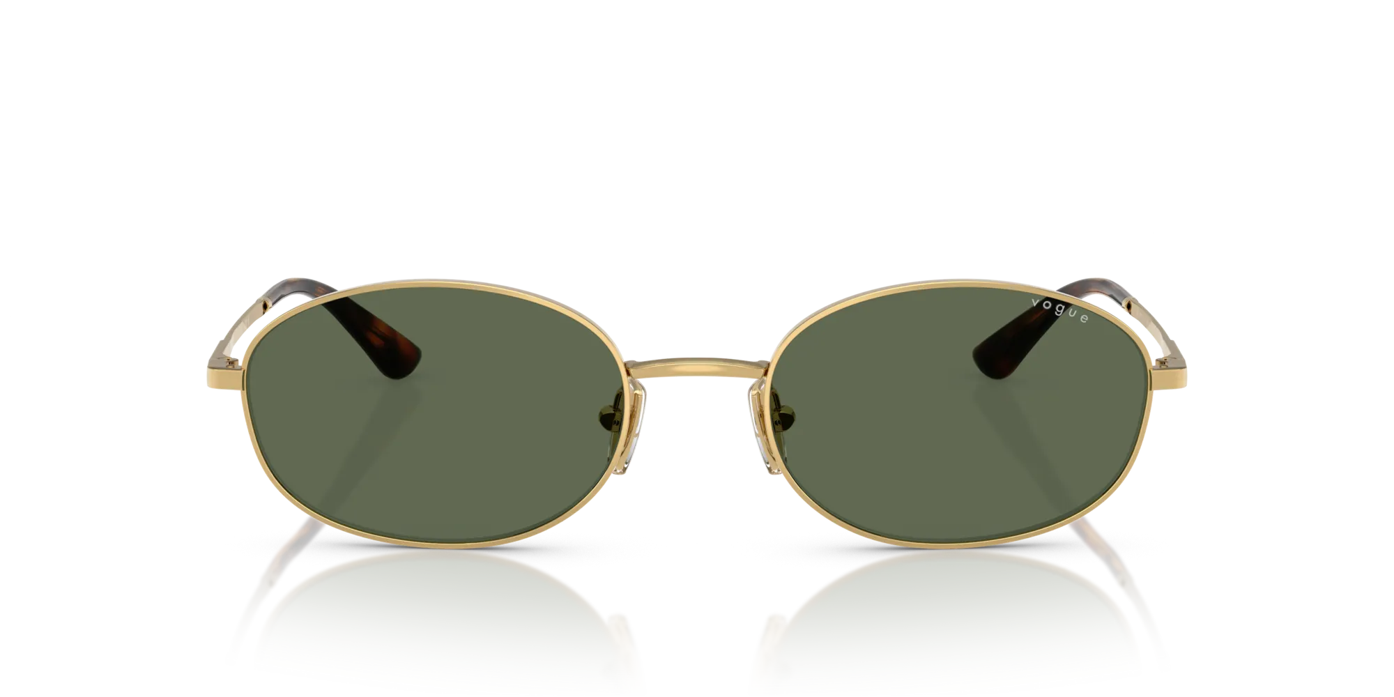VOGUE EYEWEAR VO4323S 280/71 Occhiali da sole Metallo Oro Verde Rotonda Normale - immagine 3