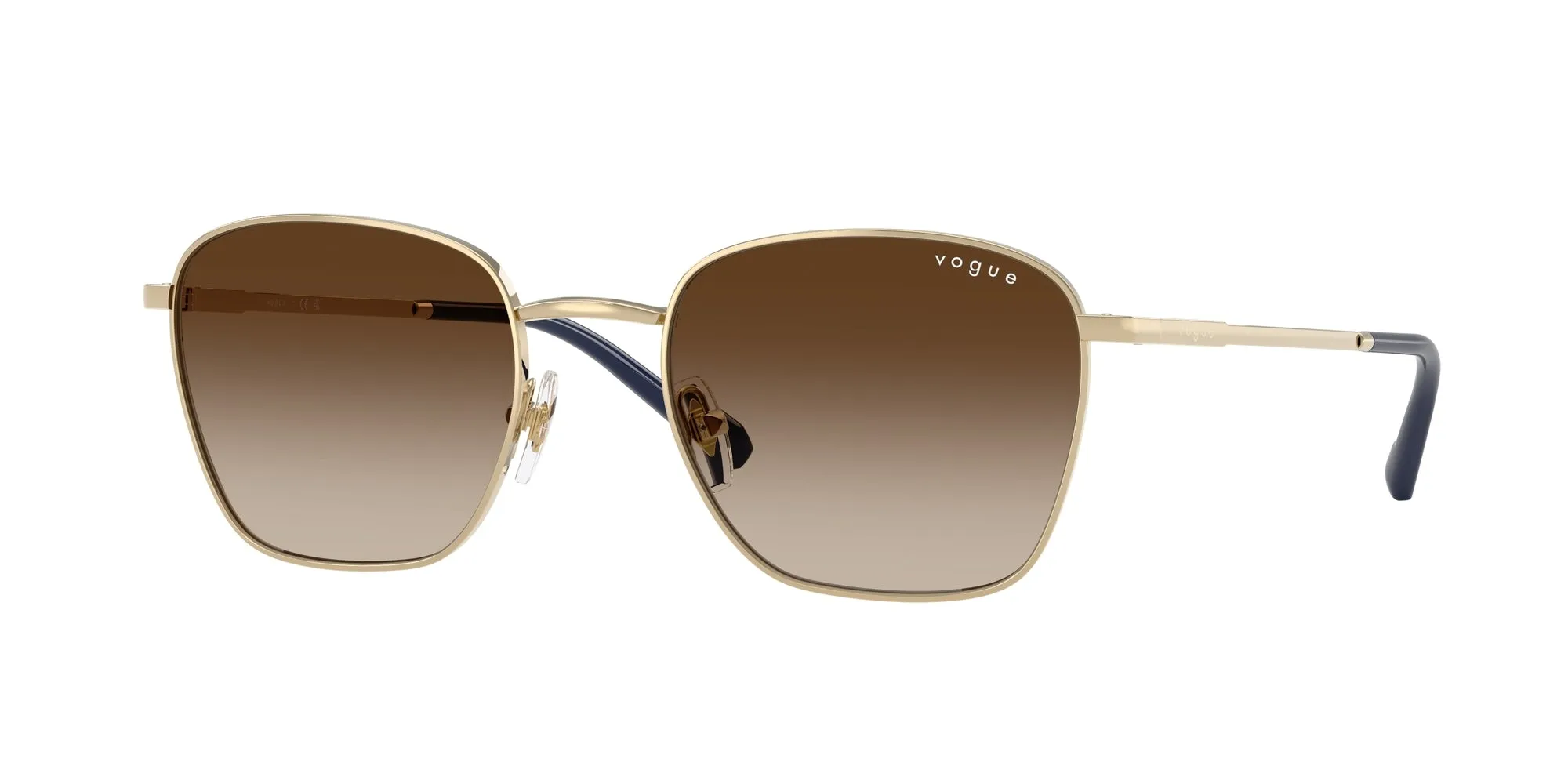 VOGUE EYEWEAR VO4322S 848/13 Occhiali da sole Metallo Oro Marrone Pillow Normale Sfumato - immagine 1