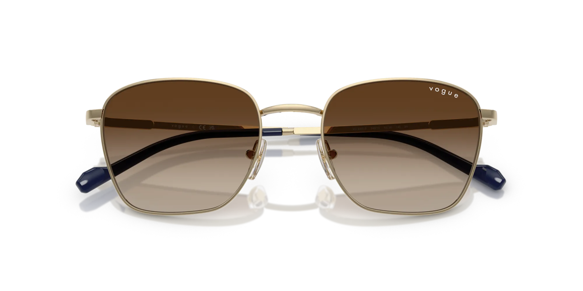 VOGUE EYEWEAR VO4322S 848/13 Occhiali da sole Metallo Oro Marrone Pillow Normale Sfumato - immagine 2