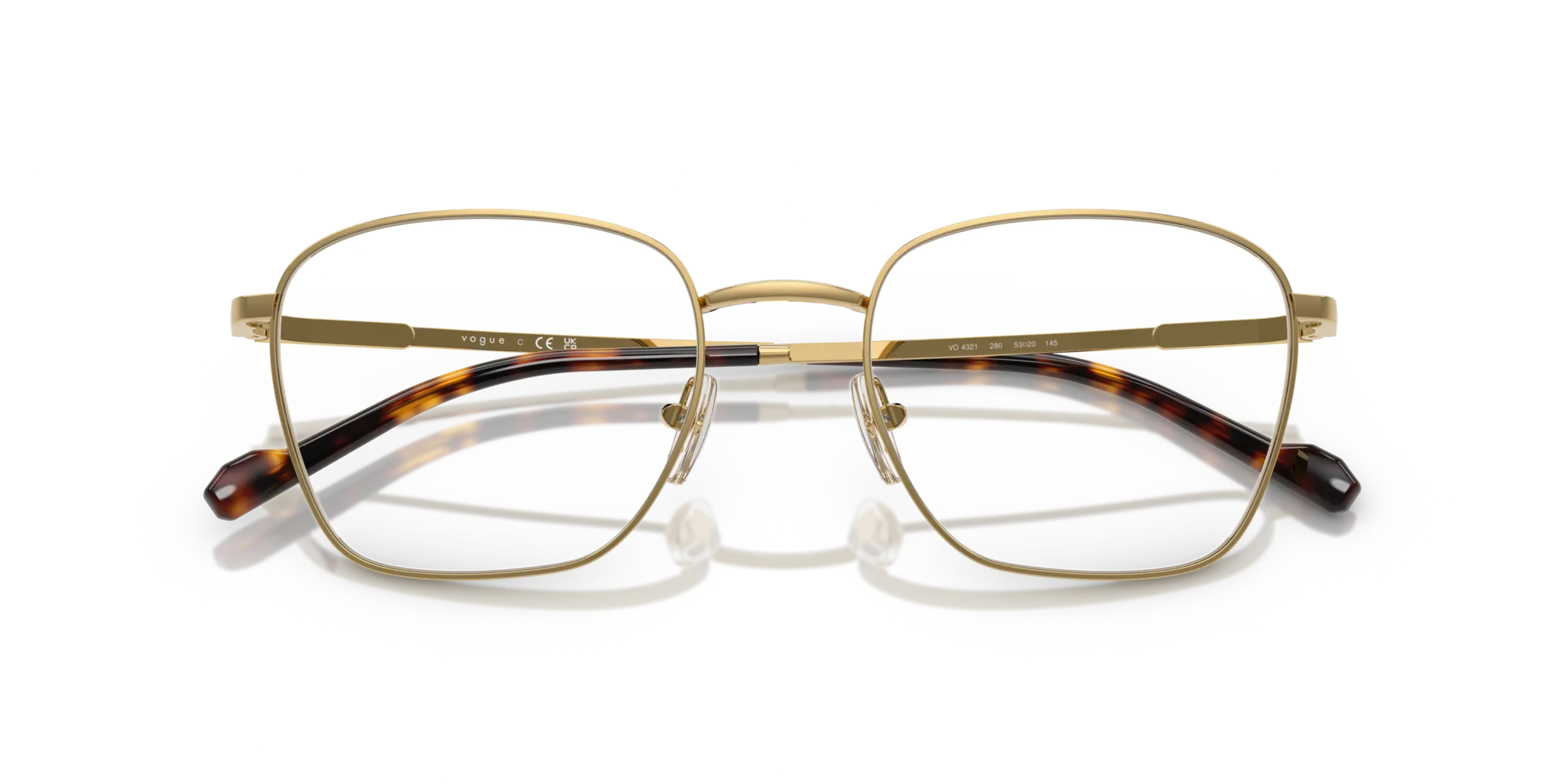 VOGUE EYEWEAR VO4321 280 Montature da vista Metallo Oro Pillow Normale - immagine 2