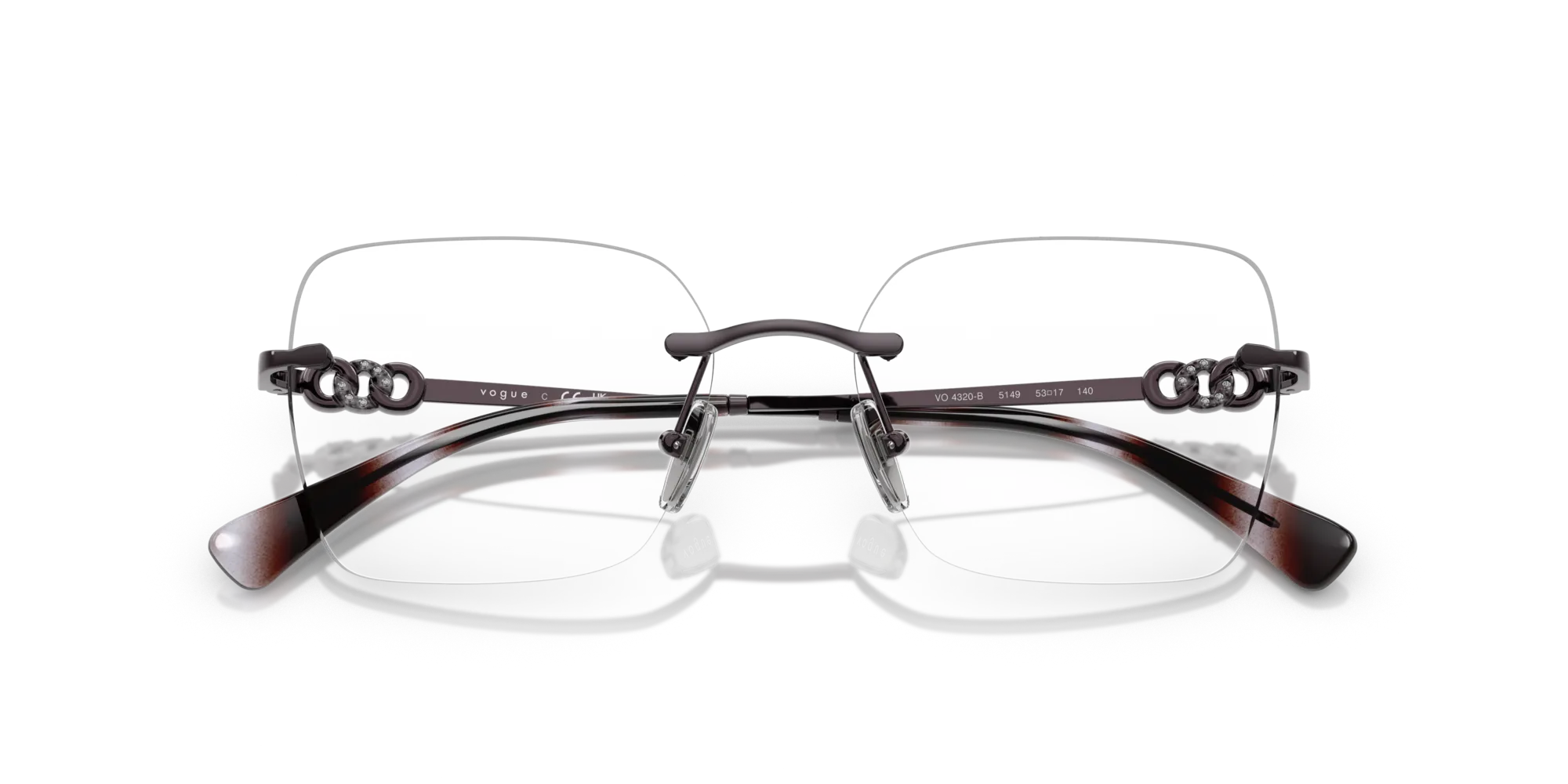 VOGUE EYEWEAR VO4320B 5149 Montature da vista Metallo Viola Squadrata Normale - immagine 2