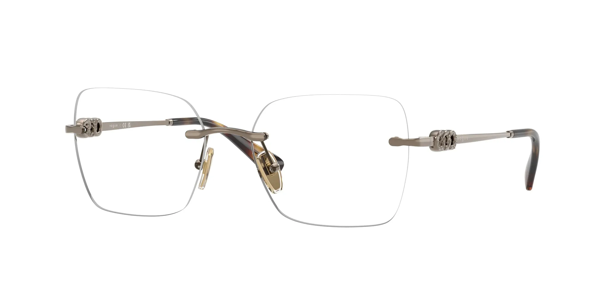 VOGUE EYEWEAR VO4320B 5138 Montature da vista Metallo Marrone Squadrata Normale - immagine 1