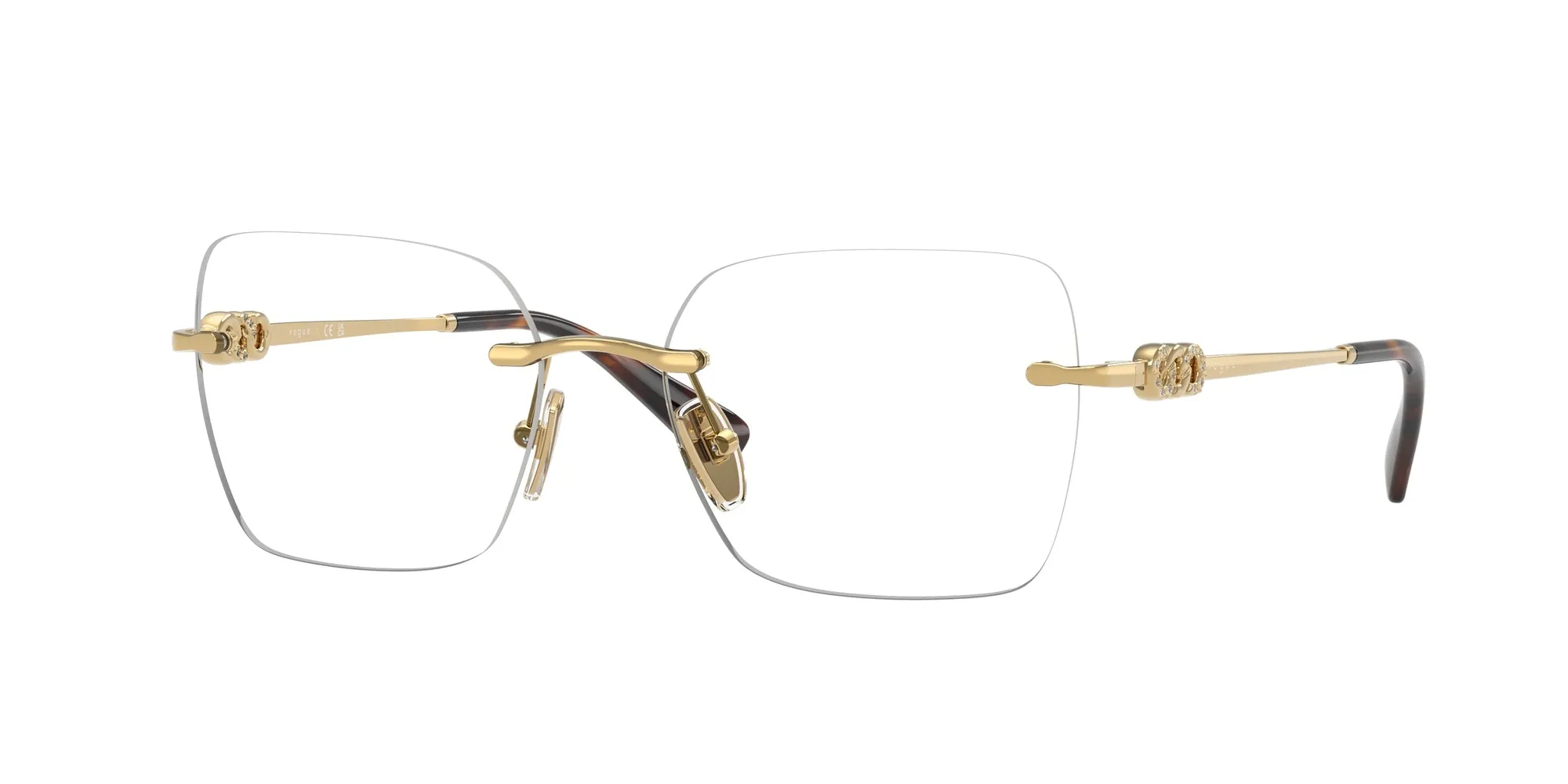 VOGUE EYEWEAR VO4320B 280 Montature da vista Metallo Oro Squadrata Normale - immagine 1