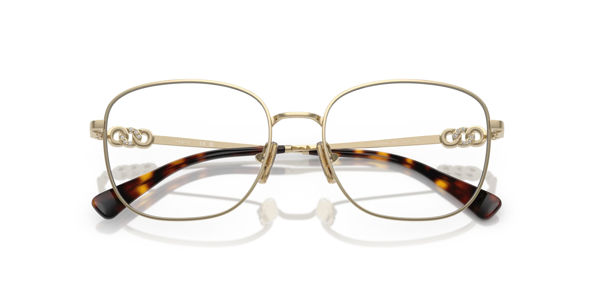 VOGUE EYEWEAR VO4319B 848 Montature da vista Metallo Oro Squadrata Normale - immagine 2