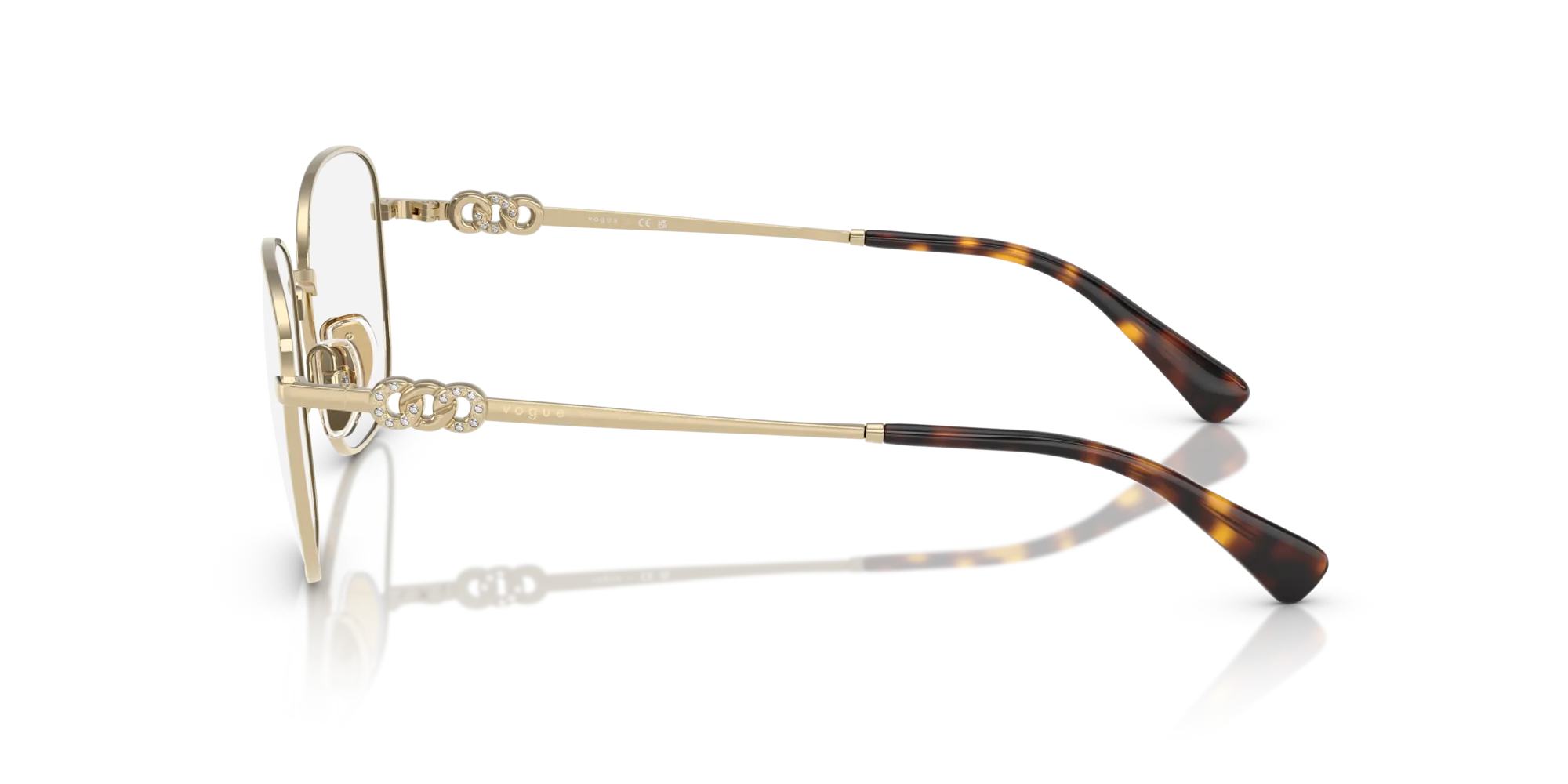 VOGUE EYEWEAR VO4319B 848 Montature da vista Metallo Oro Squadrata Normale - immagine 4