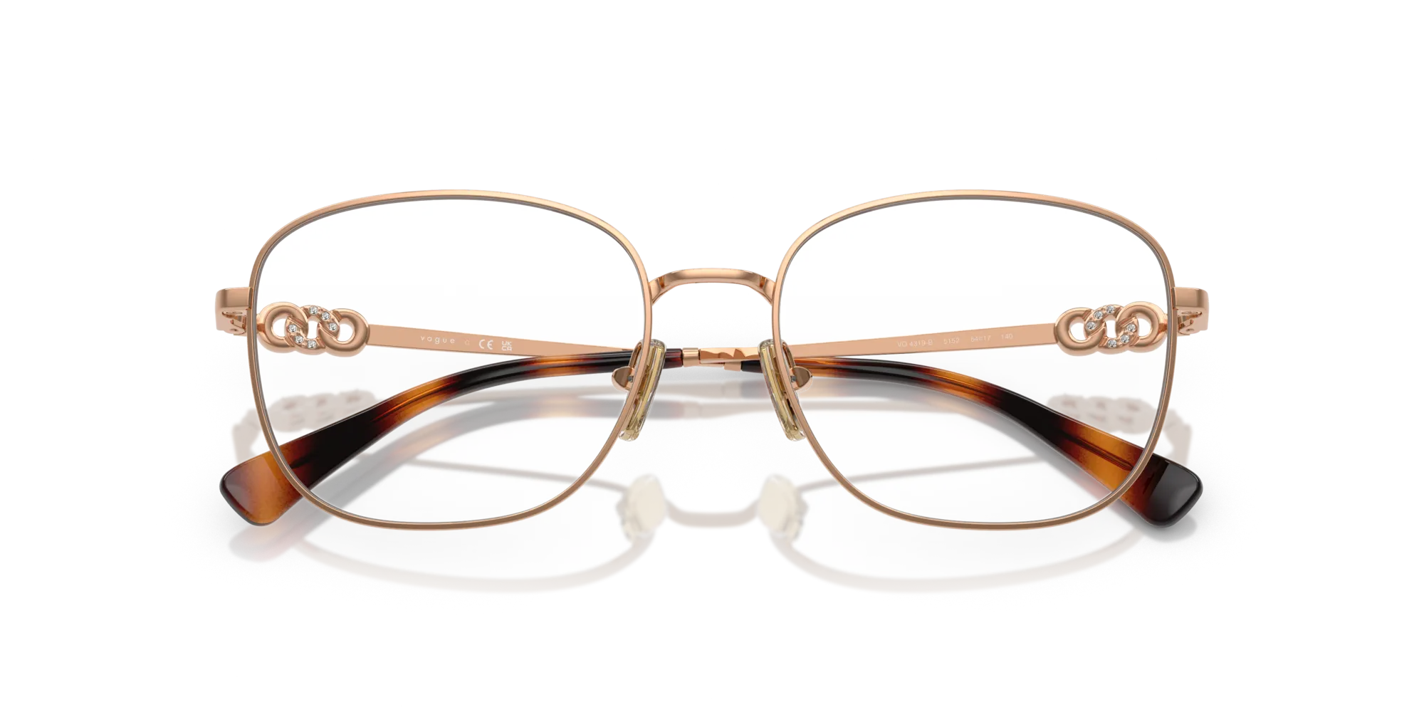 VOGUE EYEWEAR VO4319B 5152 Montature da vista Metallo Oro Squadrata Normale - immagine 2