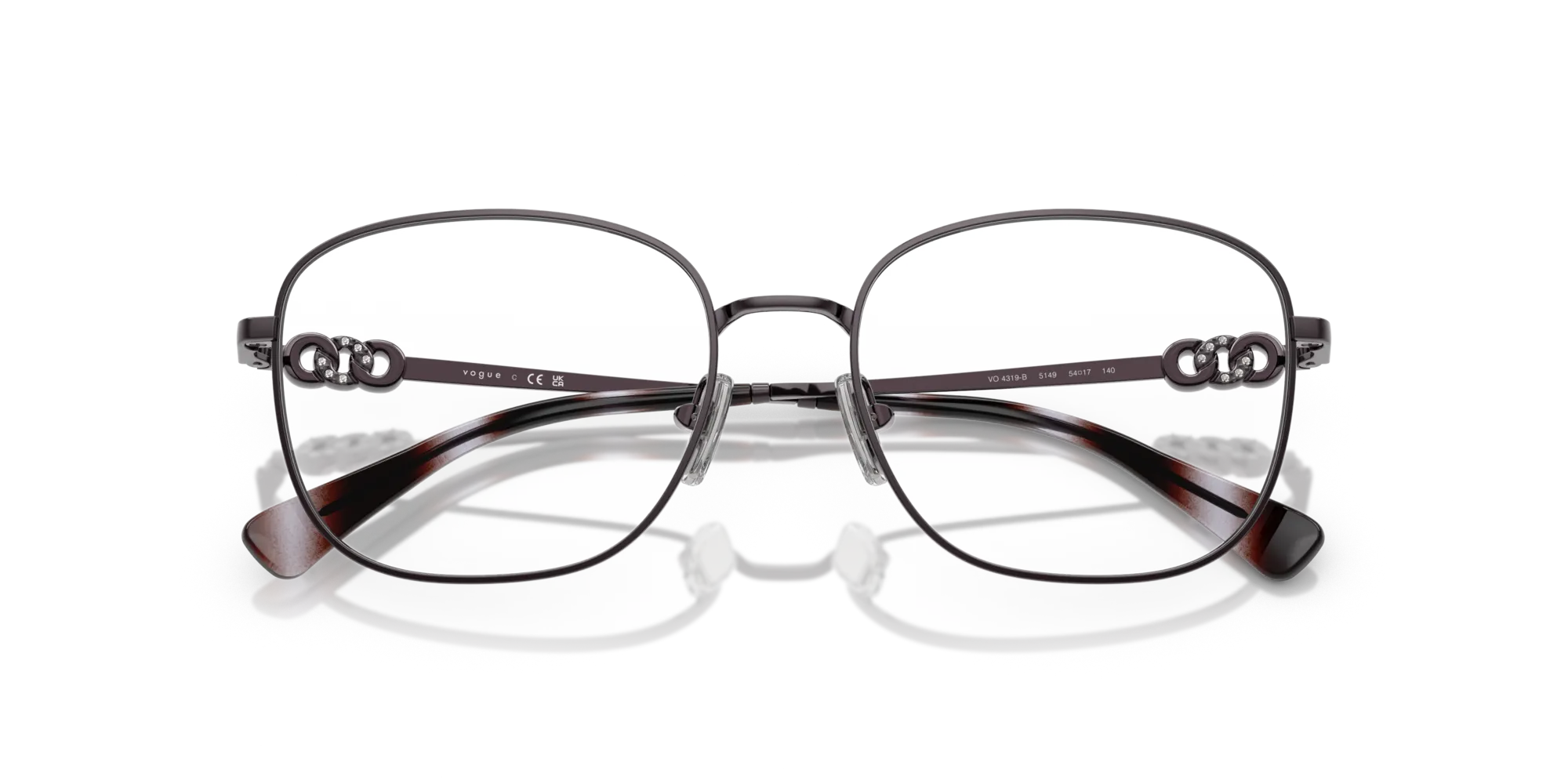 VOGUE EYEWEAR VO4319B 5149 Montature da vista Metallo Viola Squadrata Normale - immagine 2