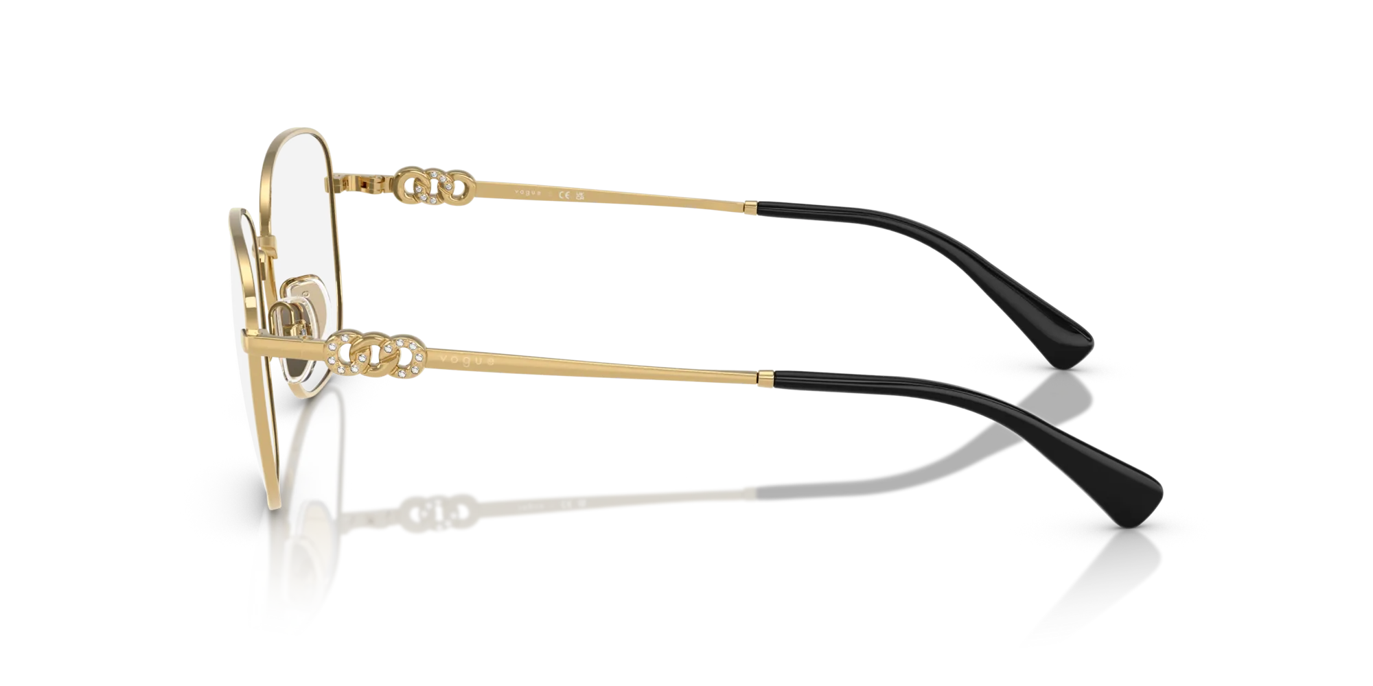 VOGUE EYEWEAR VO4319B 280 Montature da vista Metallo Oro Squadrata Normale - immagine 4