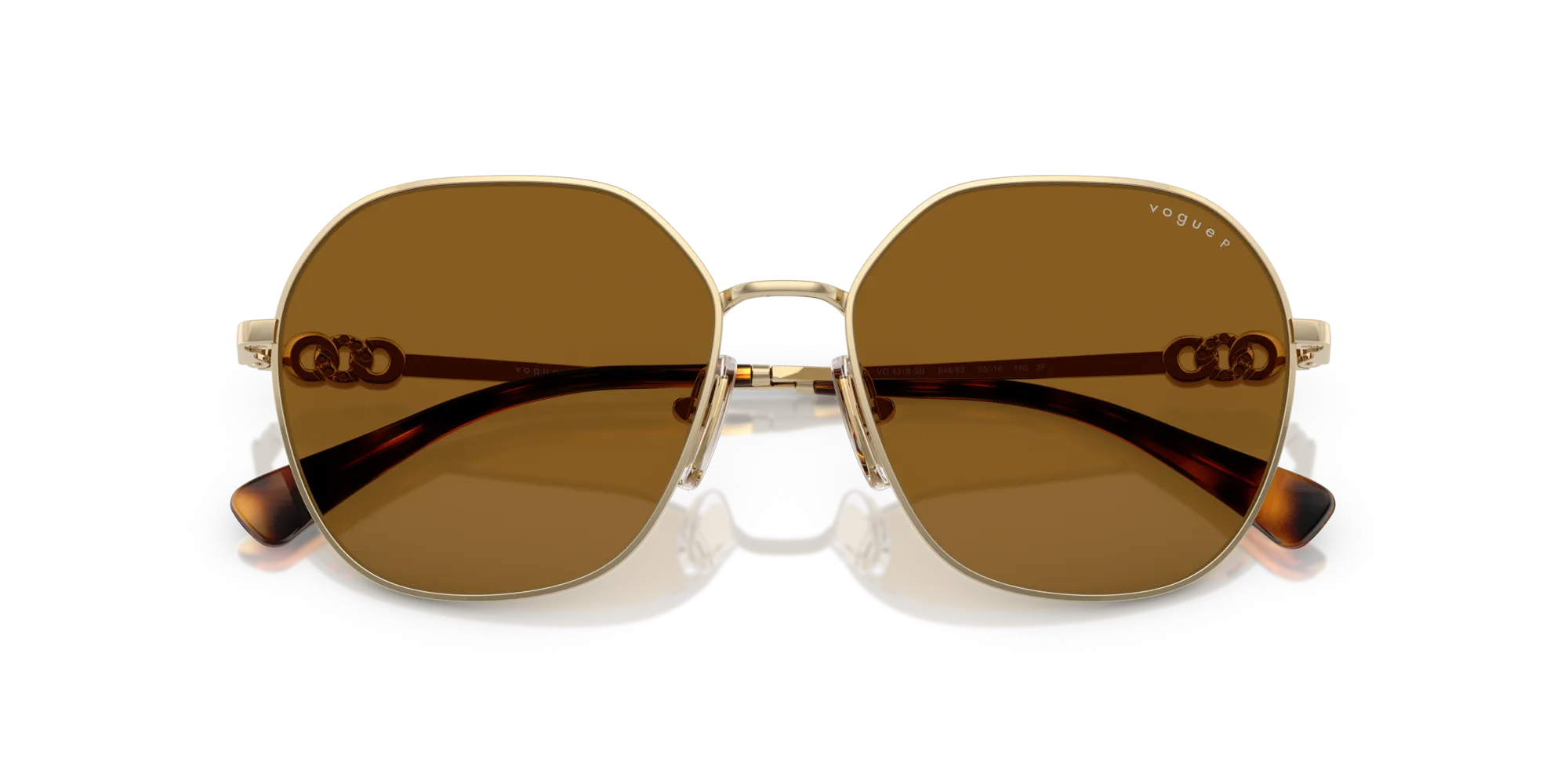 VOGUE EYEWEAR VO4318SB 848/83 Occhiali da sole Metallo Oro Marrone Geometrica Polarizzata - immagine 2