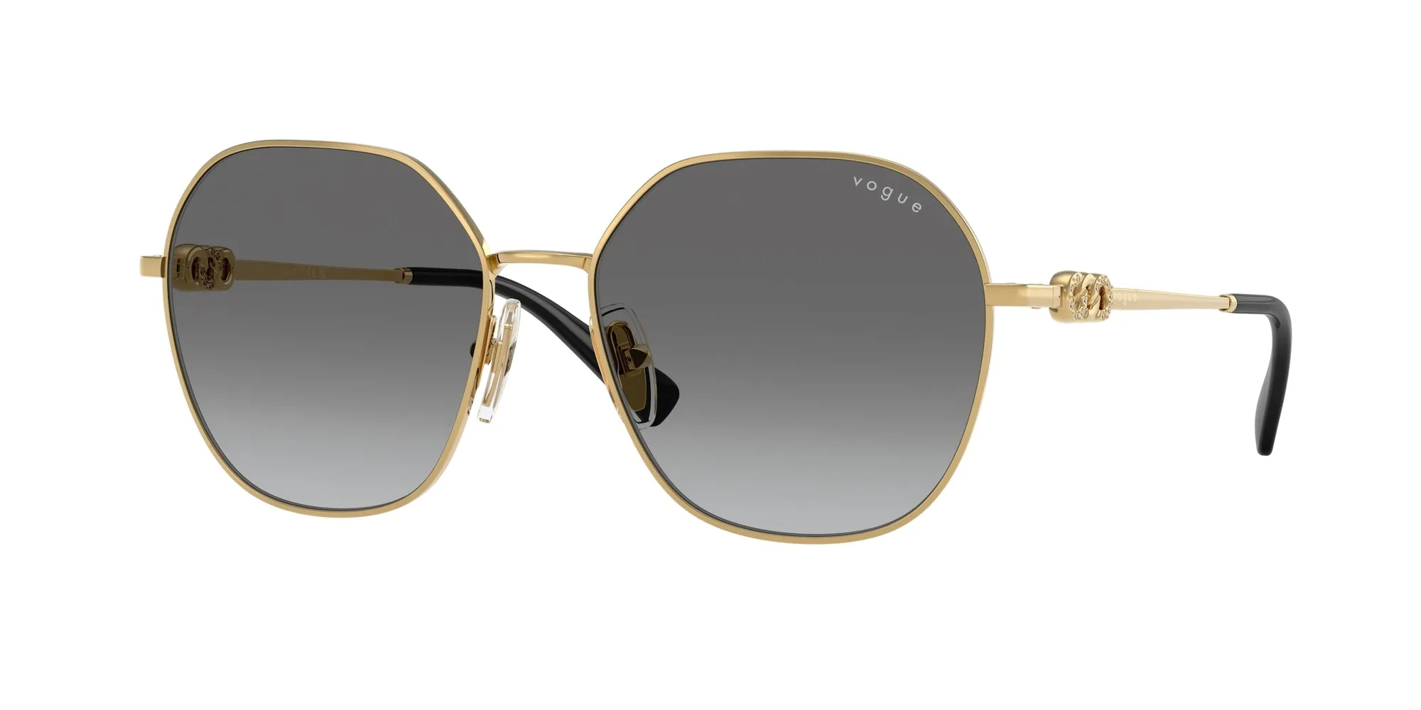 VOGUE EYEWEAR VO4318SB 280/11 Occhiali da sole Metallo Oro Grigio Geometrica Normale Sfumato - immagine 1