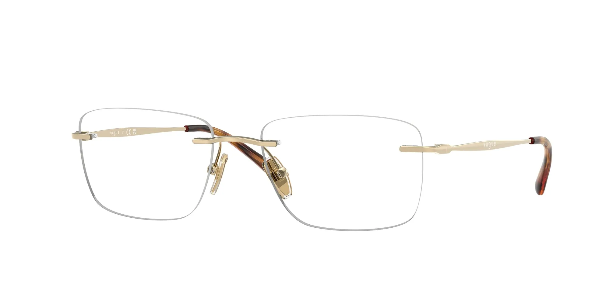 VOGUE EYEWEAR VO4314I 848 Montature da vista Metallo Oro Pillow Normale - immagine 1