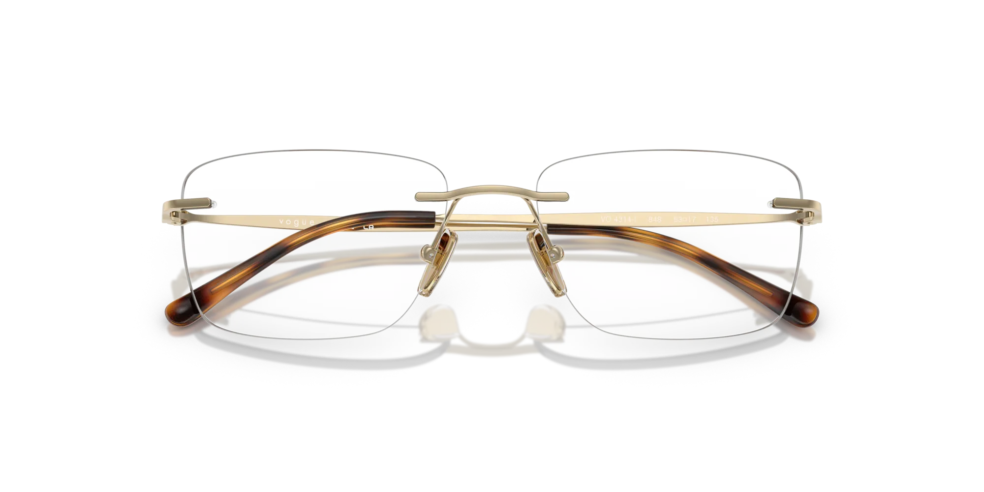 VOGUE EYEWEAR VO4314I 848 Montature da vista Metallo Oro Pillow Normale - immagine 2