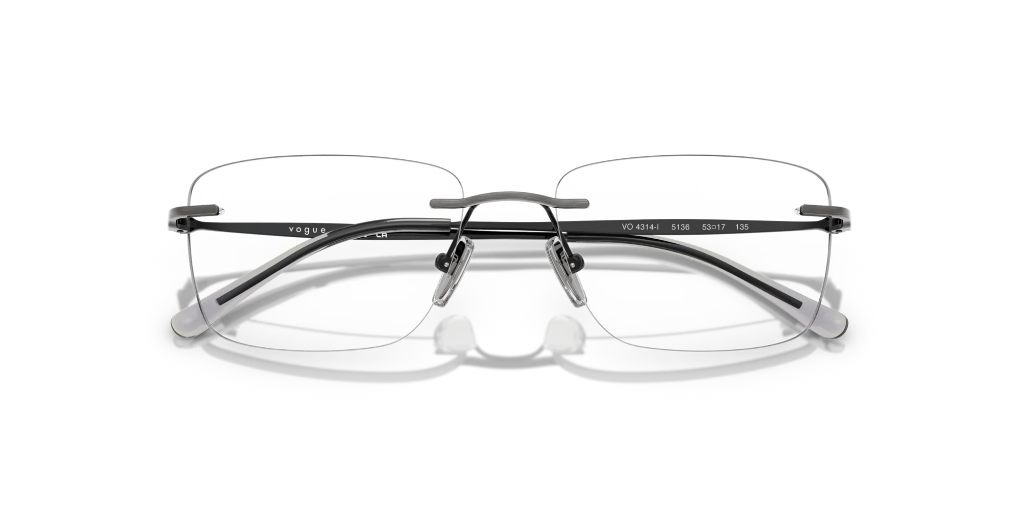 VOGUE EYEWEAR VO4314I 5136 Montature da vista Metallo Argento Pillow Normale - immagine 2