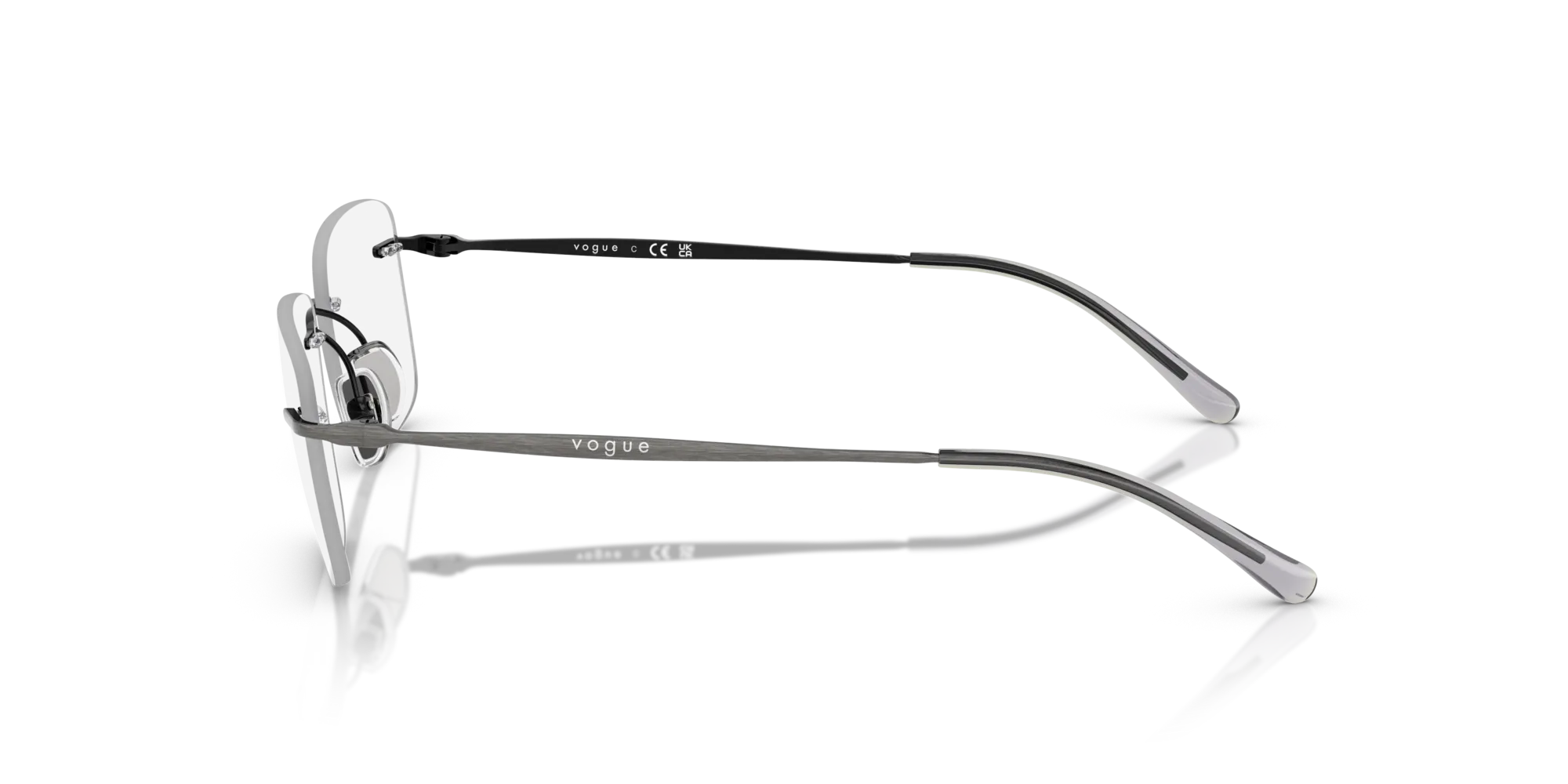 VOGUE EYEWEAR VO4314I 5136 Montature da vista Metallo Argento Pillow Normale - immagine 4