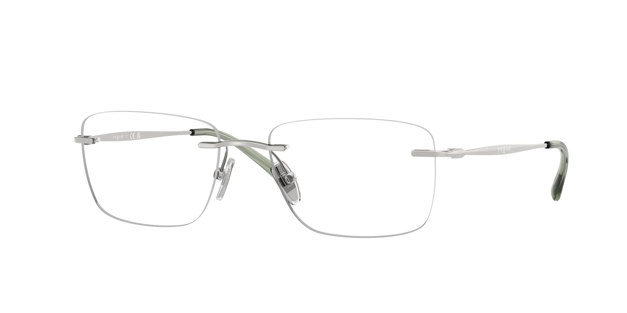 VOGUE EYEWEAR VO4314I 323 Montature da vista Metallo Argento Pillow Normale - immagine 1