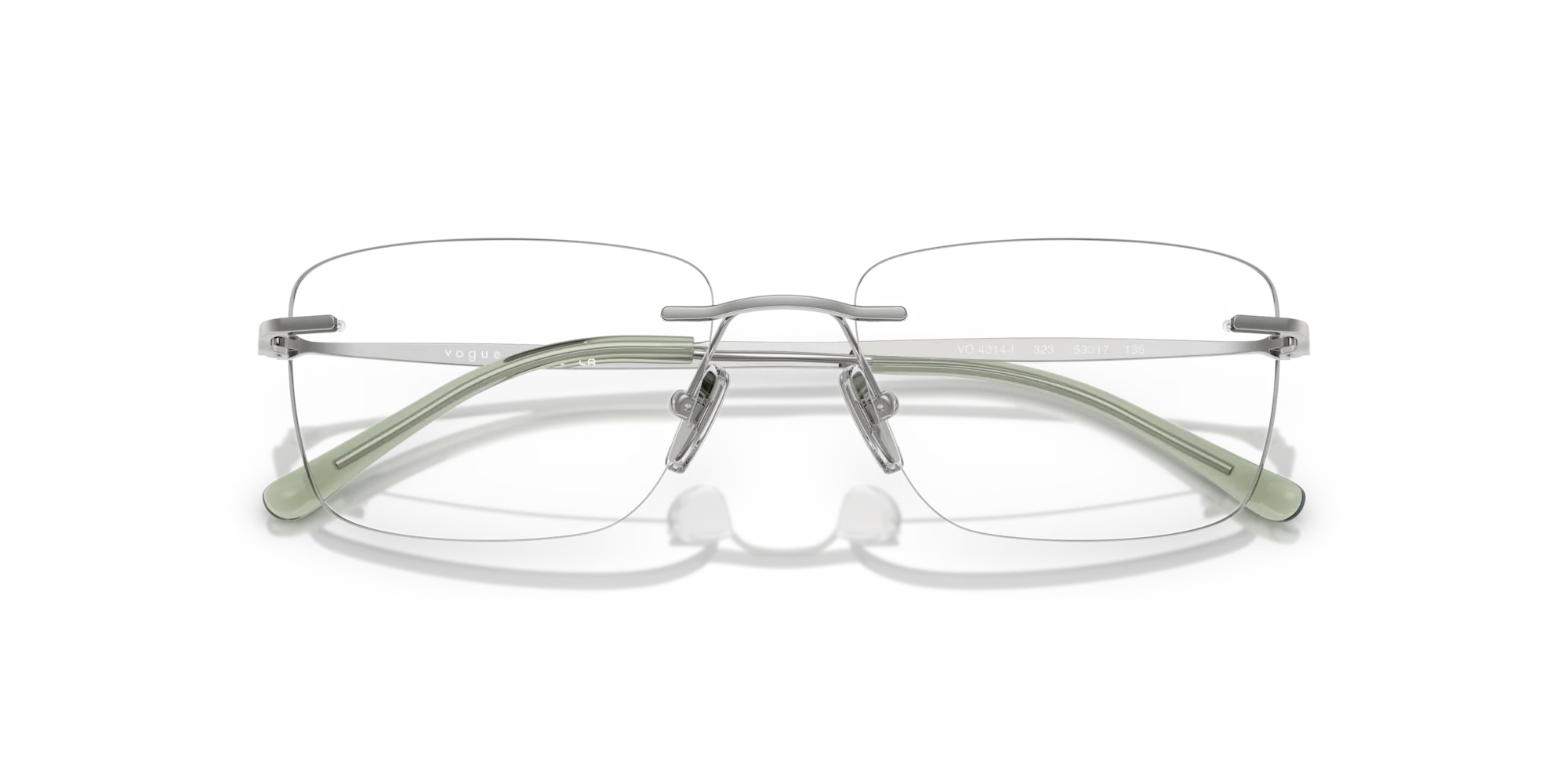 VOGUE EYEWEAR VO4314I 323 Montature da vista Metallo Argento Pillow Normale - immagine 2