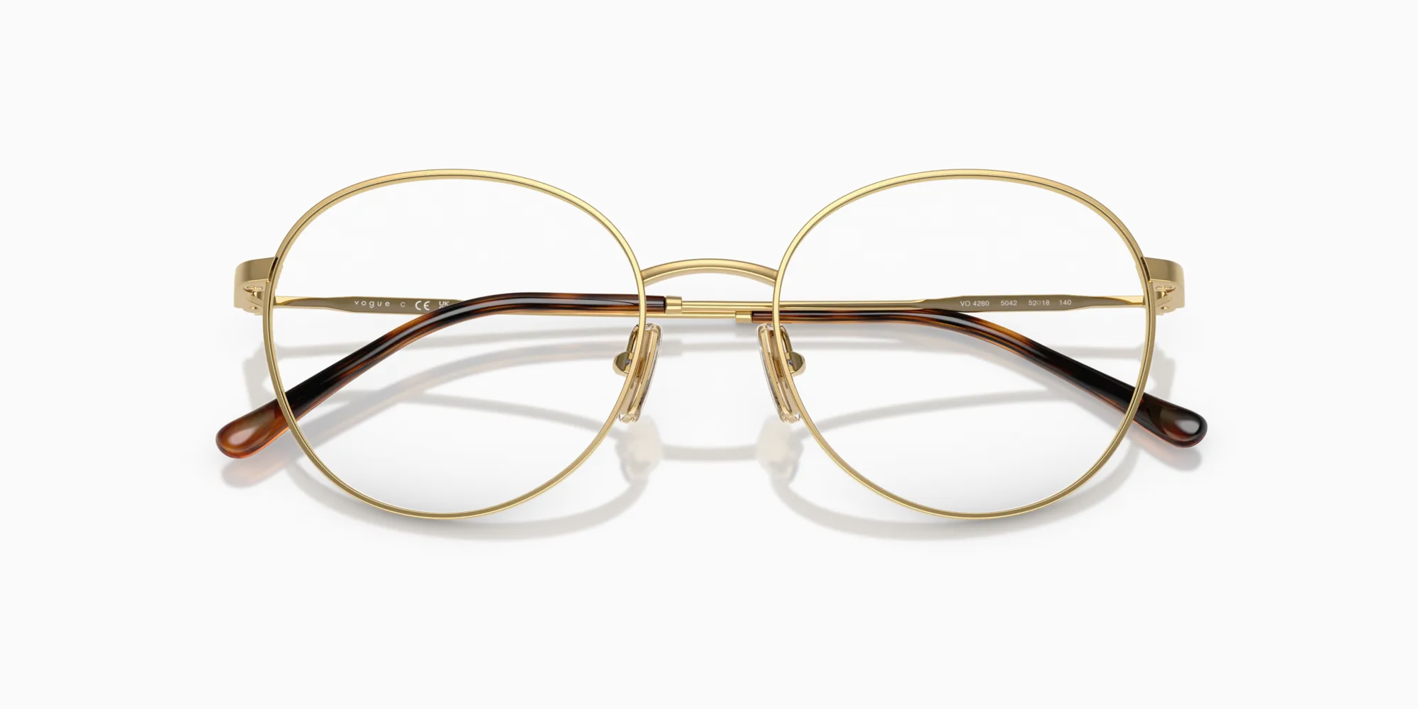 VOGUE EYEWEAR VO4280 5042 Montature da vista Metallo Oro Pantos Normale - immagine 2