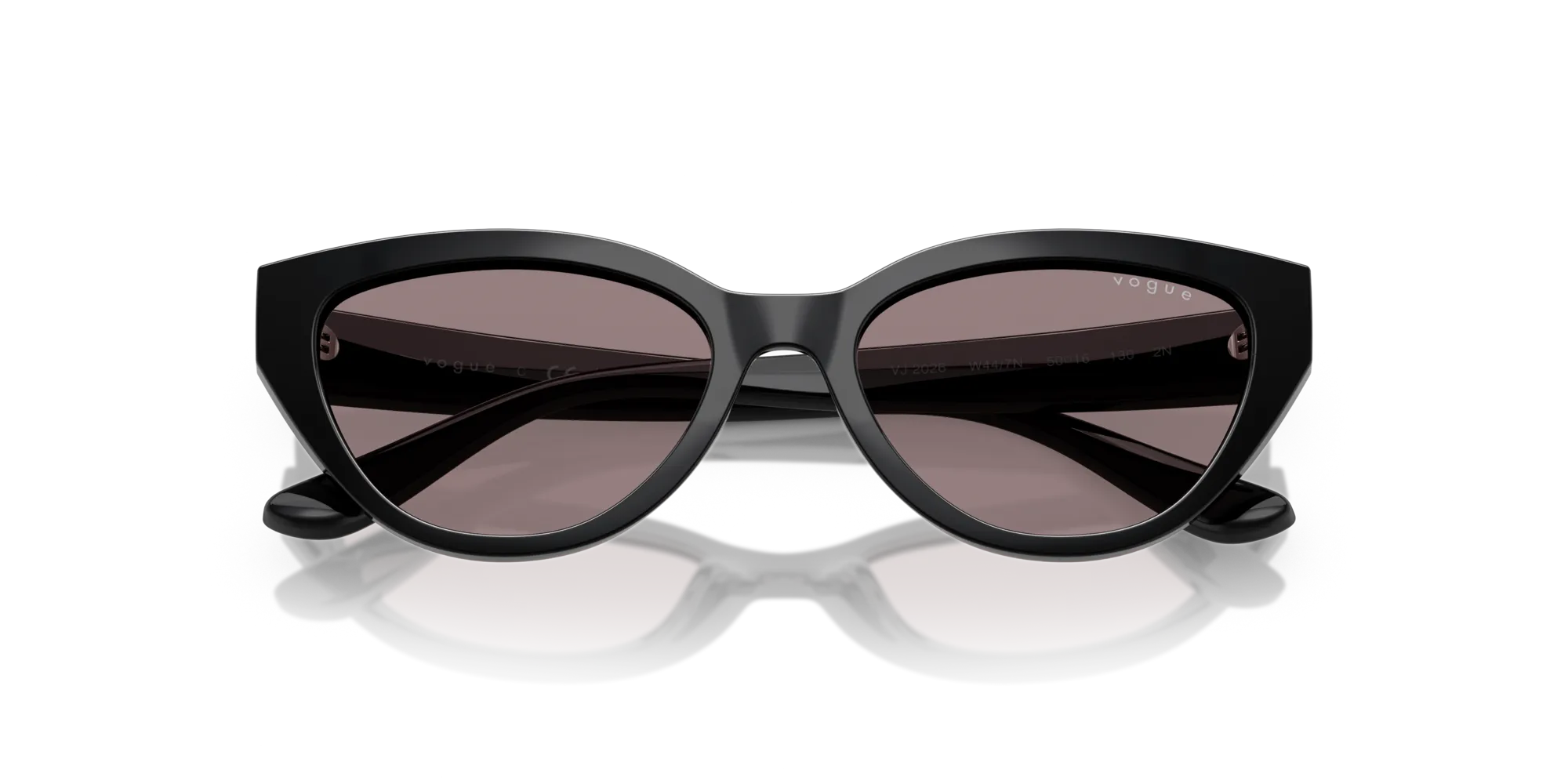 VOGUE EYEWEAR VJ2026 W44/7N Occhiali da sole bambino Nylon Nero Viola Farfalla Normale - immagine 2