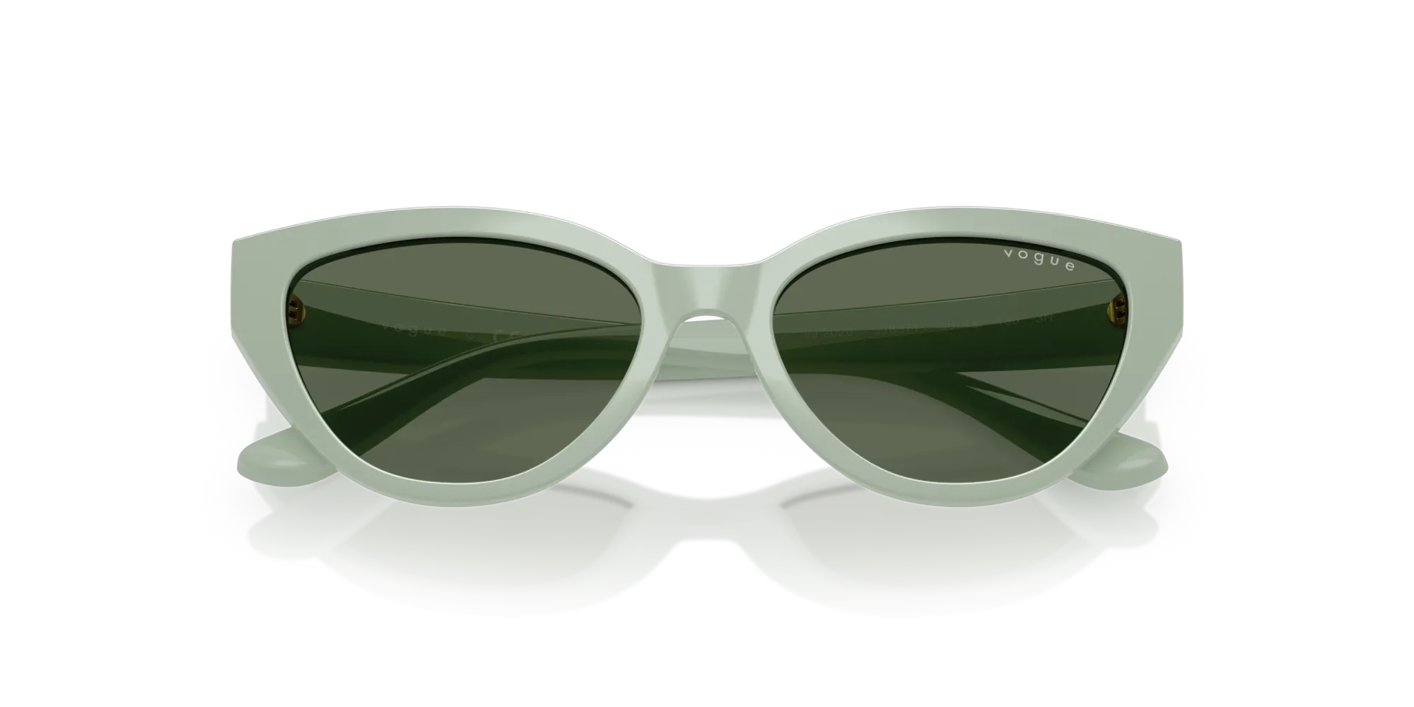 VOGUE EYEWEAR VJ2026 318371 Occhiali da sole Nylon Verde Verde Farfalla Normale - immagine 2