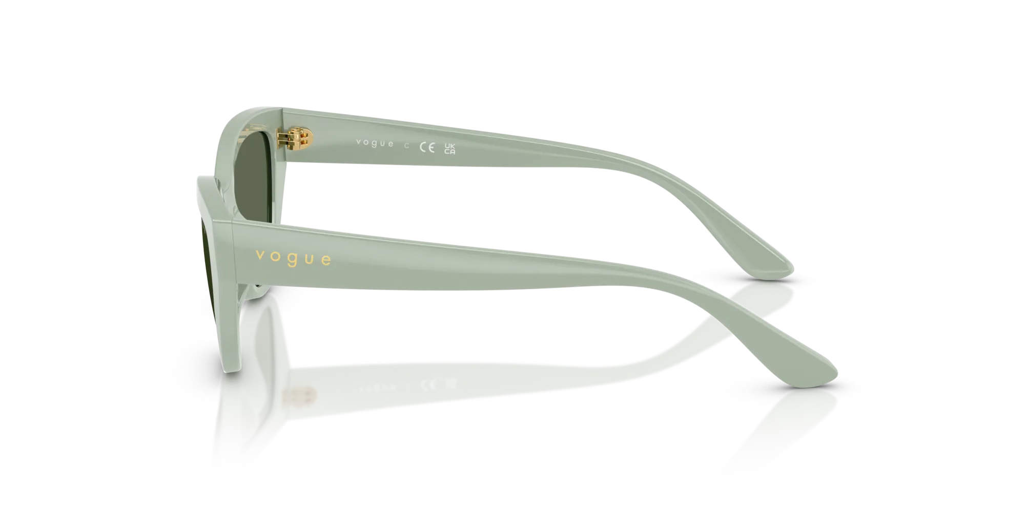 VOGUE EYEWEAR VJ2026 318371 Occhiali da sole Nylon Verde Verde Farfalla Normale - immagine 4