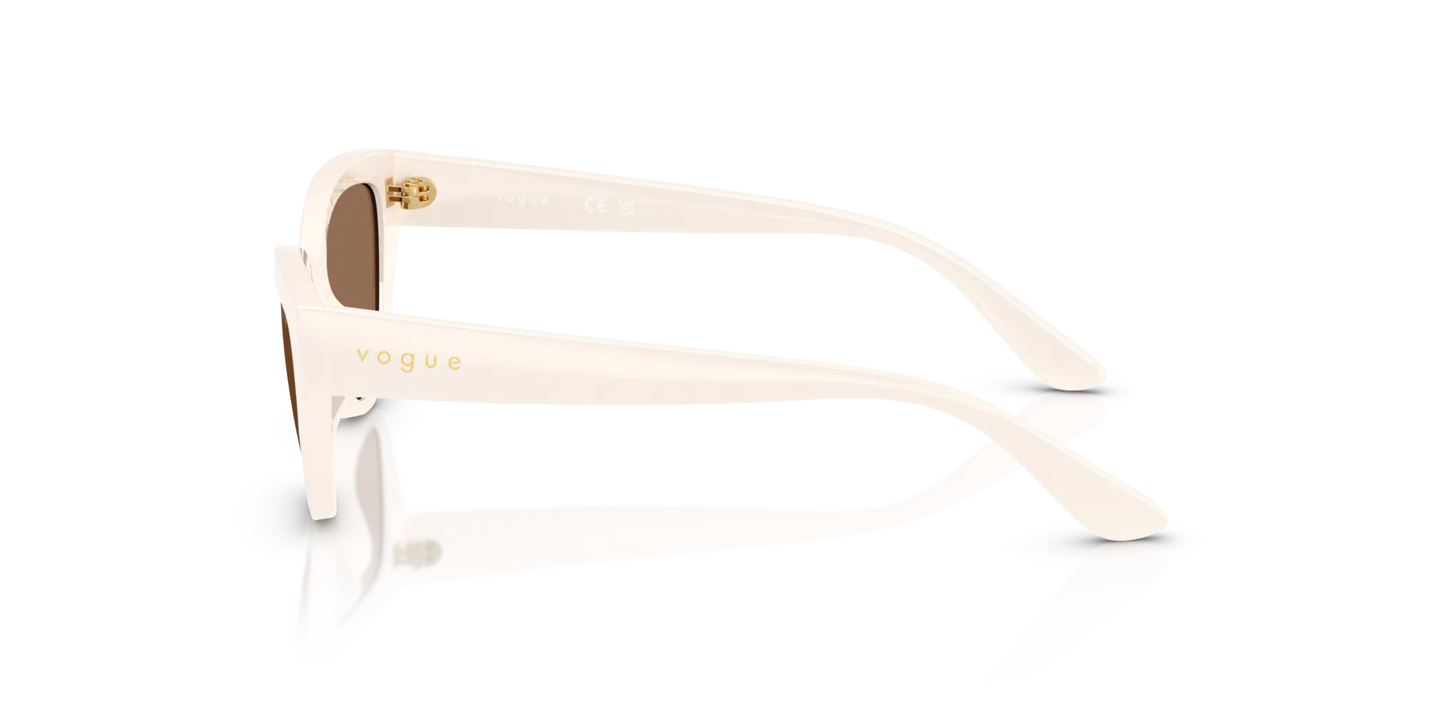 VOGUE EYEWEAR VJ2026 312473 Occhiali da sole bambino Nylon Beige Marrone Farfalla Normale - immagine 4