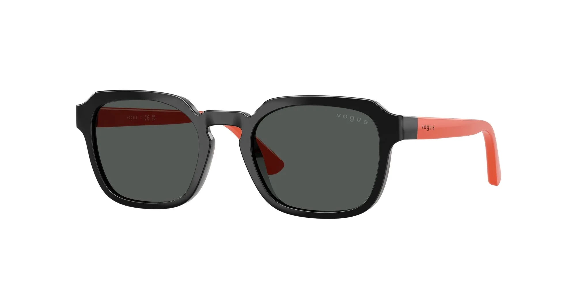 VOGUE EYEWEAR VJ2025 W44/87 Occhiali da sole bambino Nylon Nero Grigio Geometrica Normale - immagine 1
