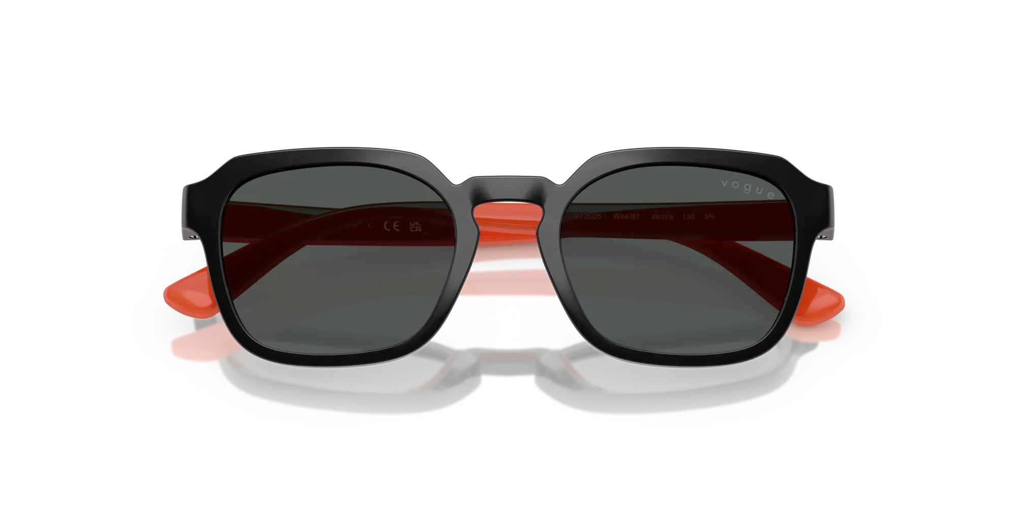 VOGUE EYEWEAR VJ2025 W44/87 Occhiali da sole bambino Nylon Nero Grigio Geometrica Normale - immagine 2