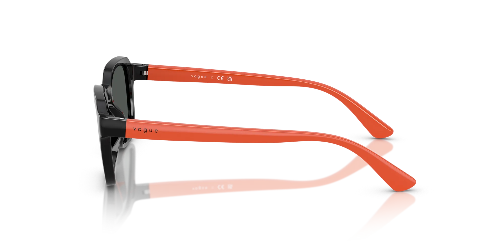 VOGUE EYEWEAR VJ2025 W44/87 Occhiali da sole bambino Nylon Nero Grigio Geometrica Normale - immagine 4