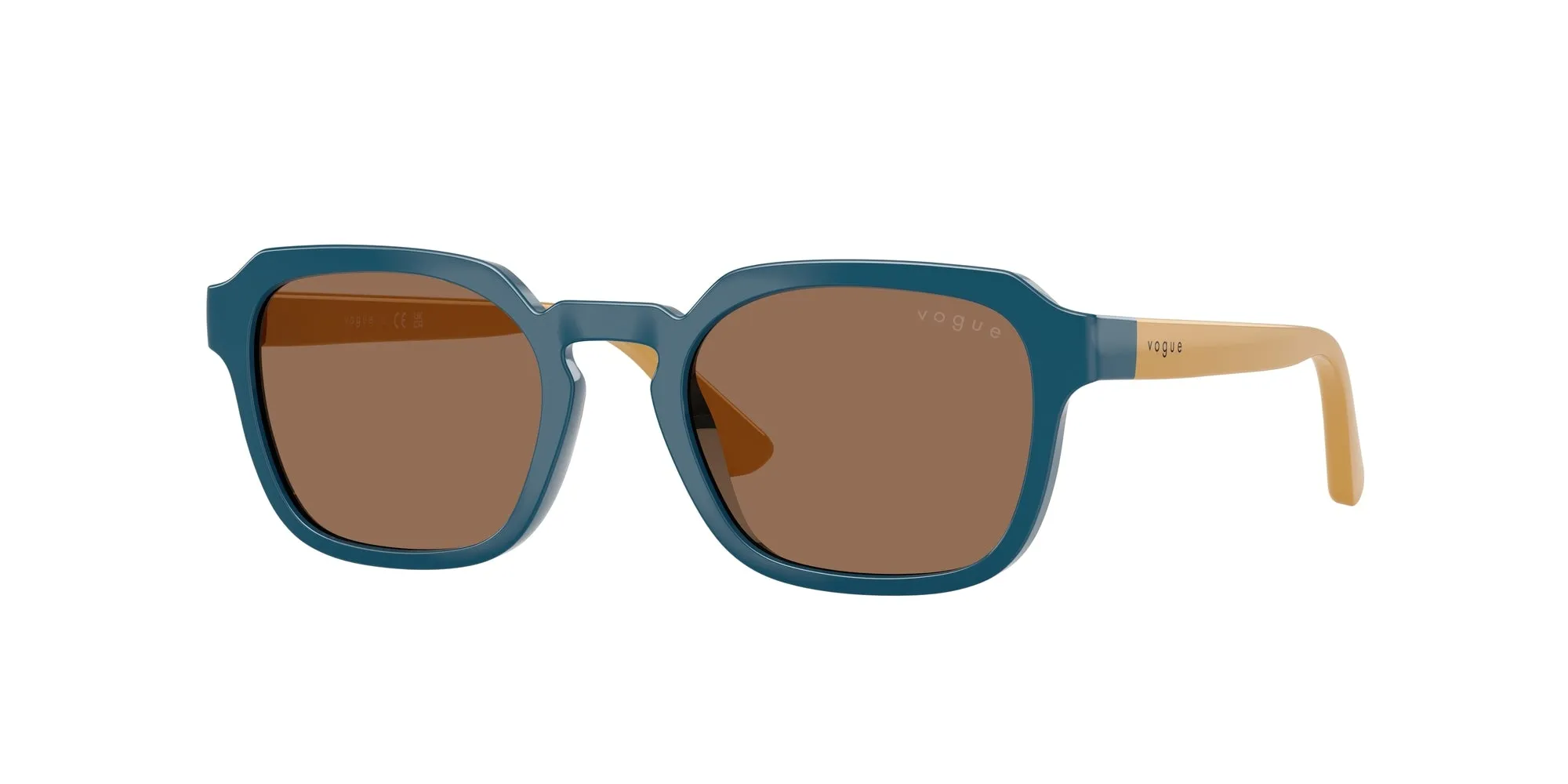 VOGUE EYEWEAR VJ2025 319073 Occhiali da sole bambino Nylon Blu Marrone Geometrica Normale - immagine 1