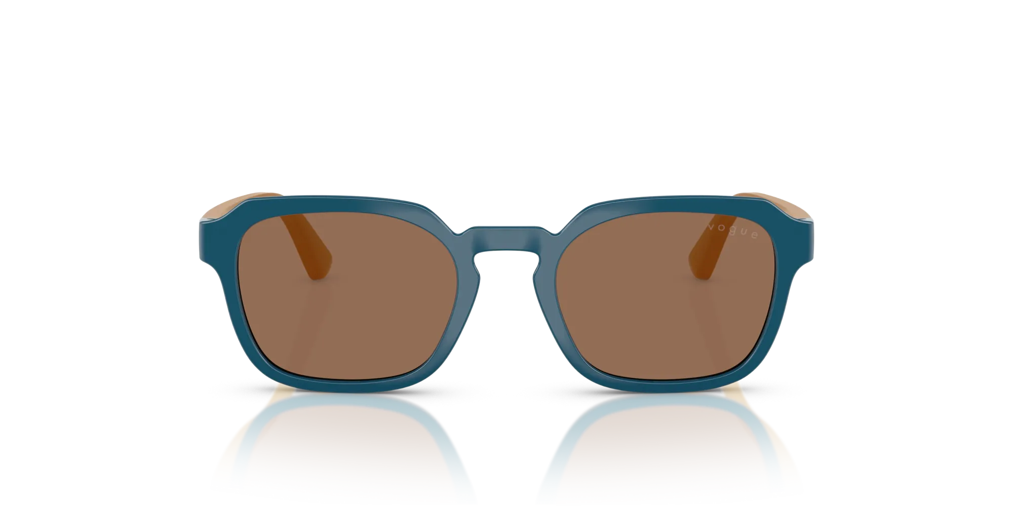 VOGUE EYEWEAR VJ2025 319073 Occhiali da sole bambino Nylon Blu Marrone Geometrica Normale - immagine 3