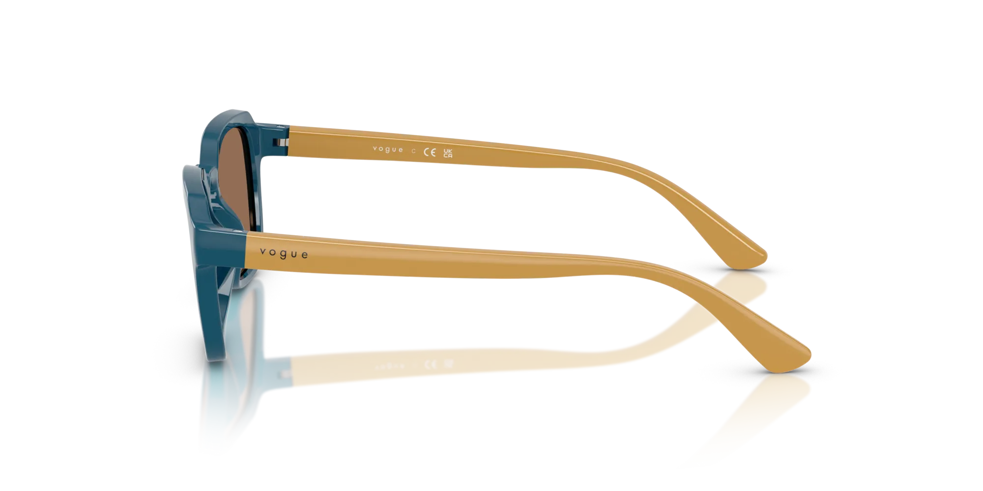 VOGUE EYEWEAR VJ2025 319073 Occhiali da sole bambino Nylon Blu Marrone Geometrica Normale - immagine 4