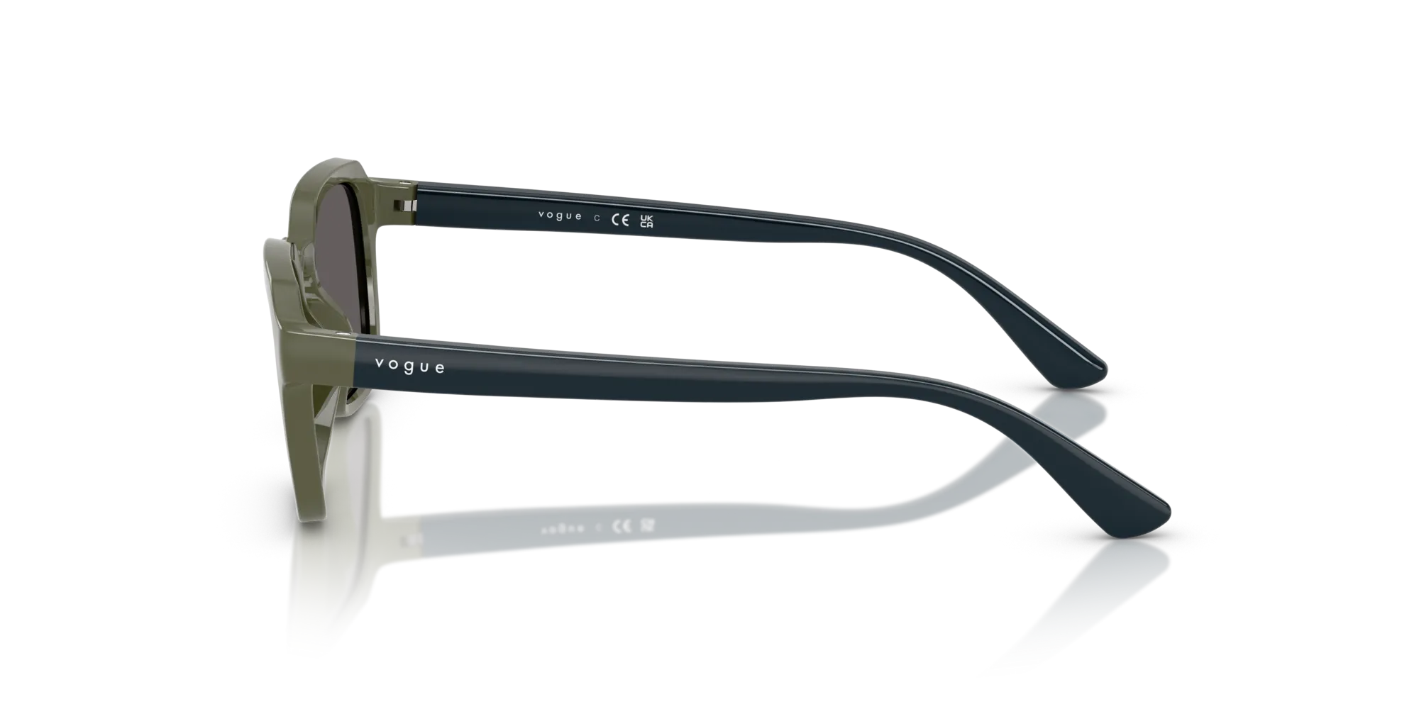 VOGUE EYEWEAR VJ2025 318587 Occhiali da sole bambino Nylon Verde Grigio Geometrica Normale - immagine 4