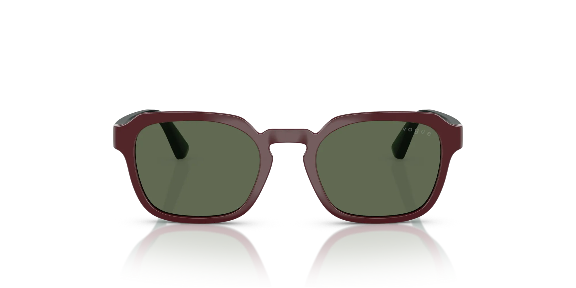 VOGUE EYEWEAR VJ2025 247371 Occhiali da sole Nylon Rosso Verde Geometrica Normale - immagine 3