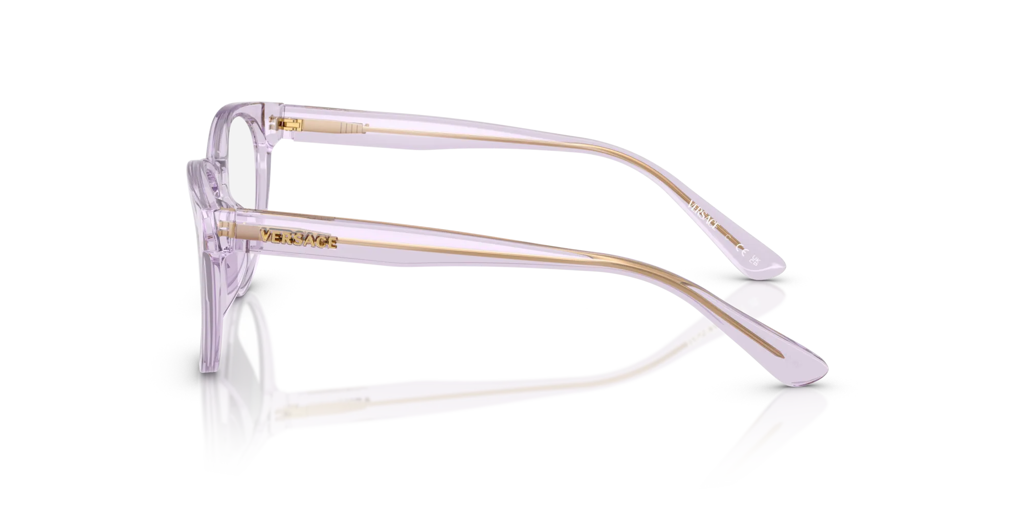 Versace VK3321U 5372 Montature da vista Acetato Rosa Pantos Normale - immagine 4
