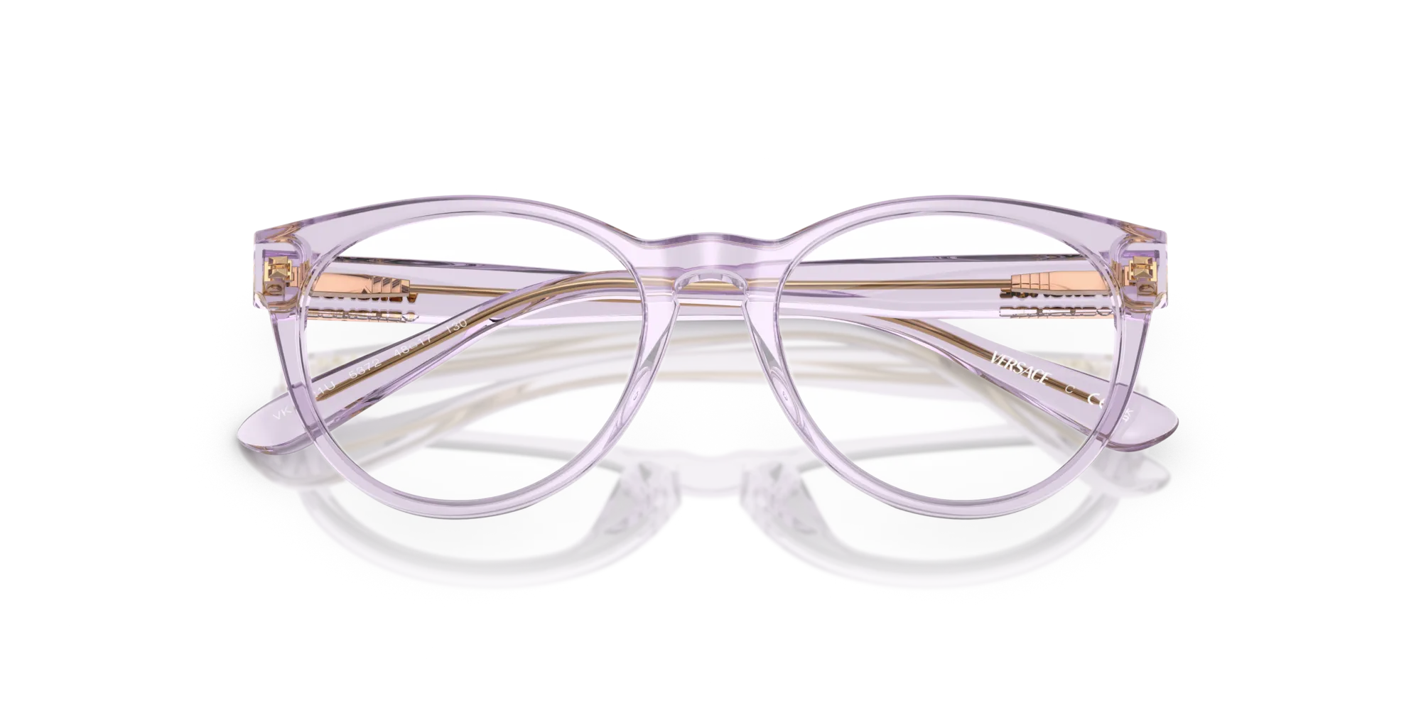 Versace VK3321U 5372 Montature da vista Acetato Rosa Pantos Normale - immagine 2