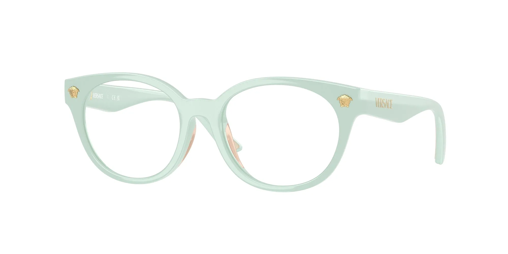 Versace VK3009U 5505 Montature da vista Iniettato Blu Rotonda Normale - immagine 1