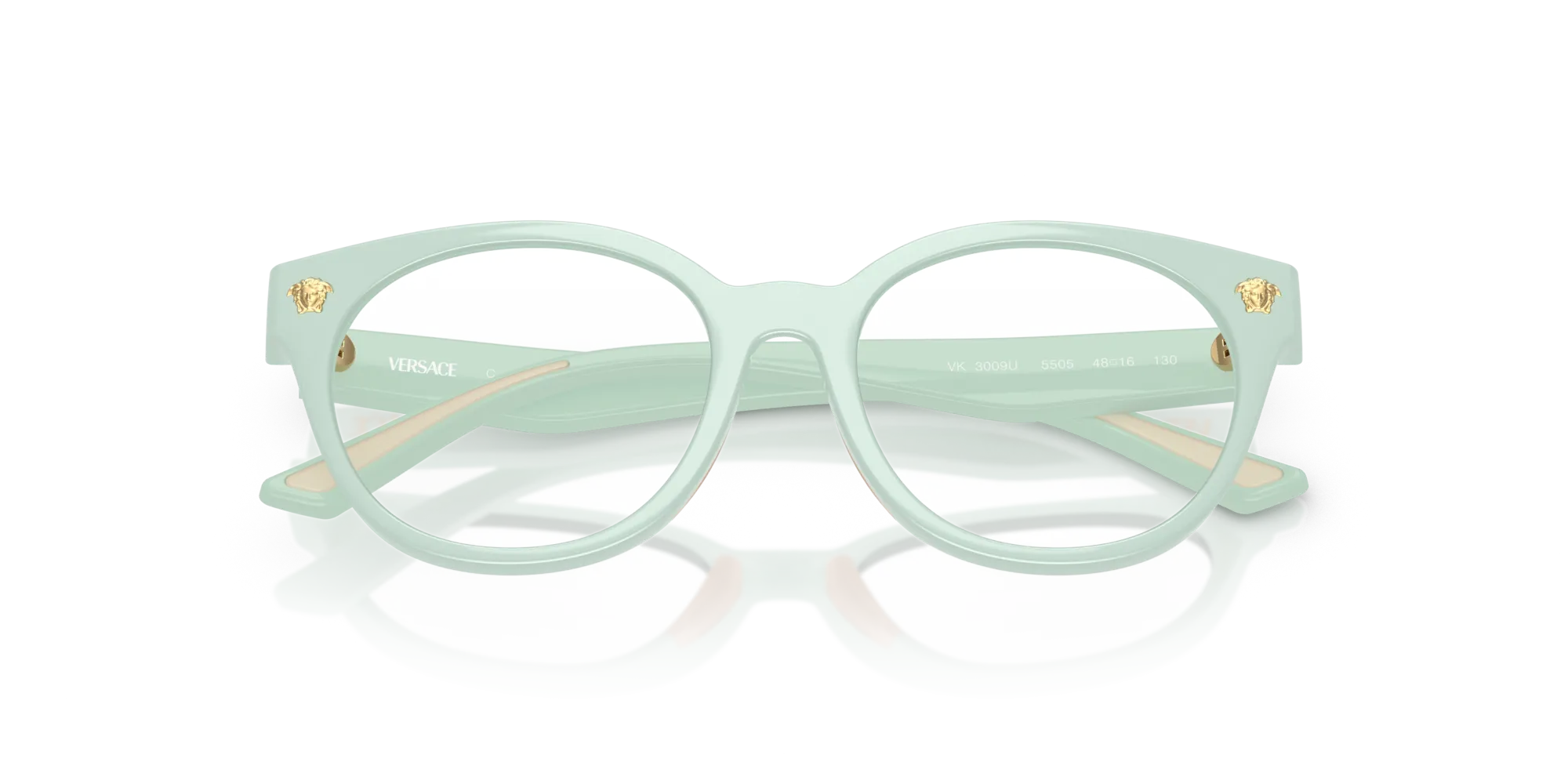 Versace VK3009U 5505 Montature da vista Iniettato Blu Rotonda Normale - immagine 2