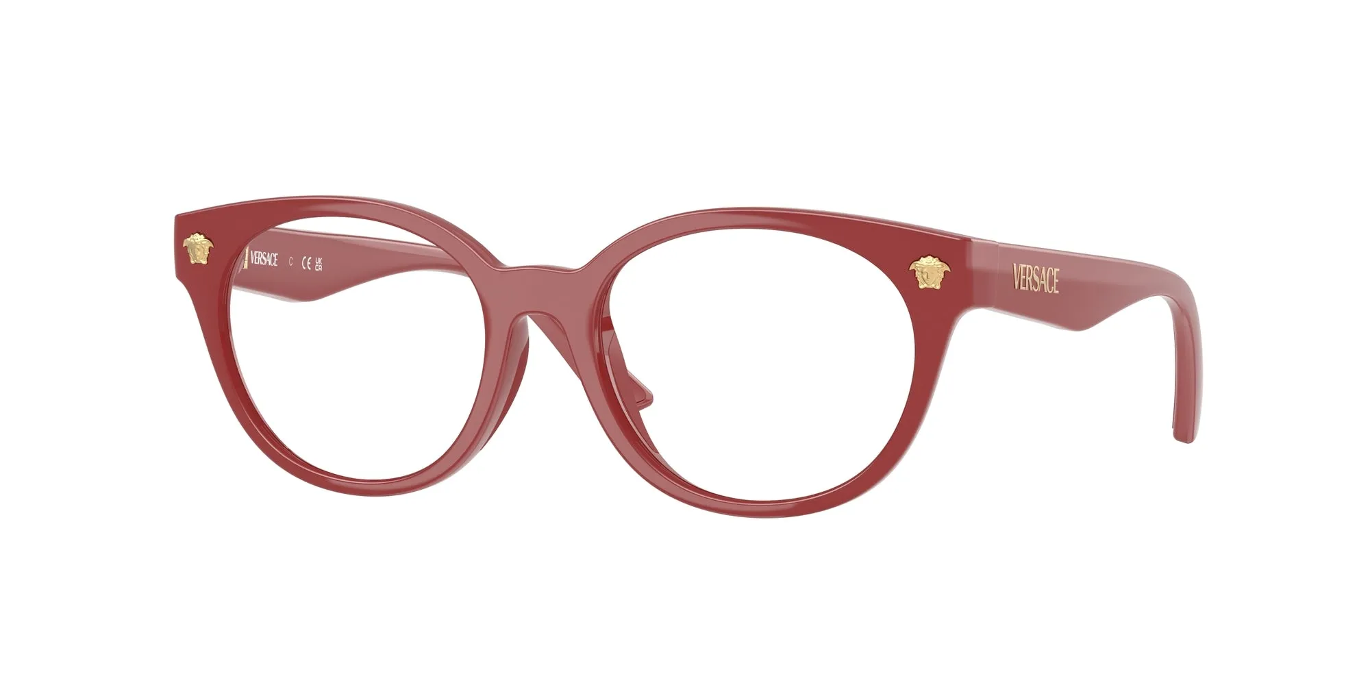 Versace VK3009U 5504 Montature da vista Iniettato Rosso Rotonda Normale - immagine 1