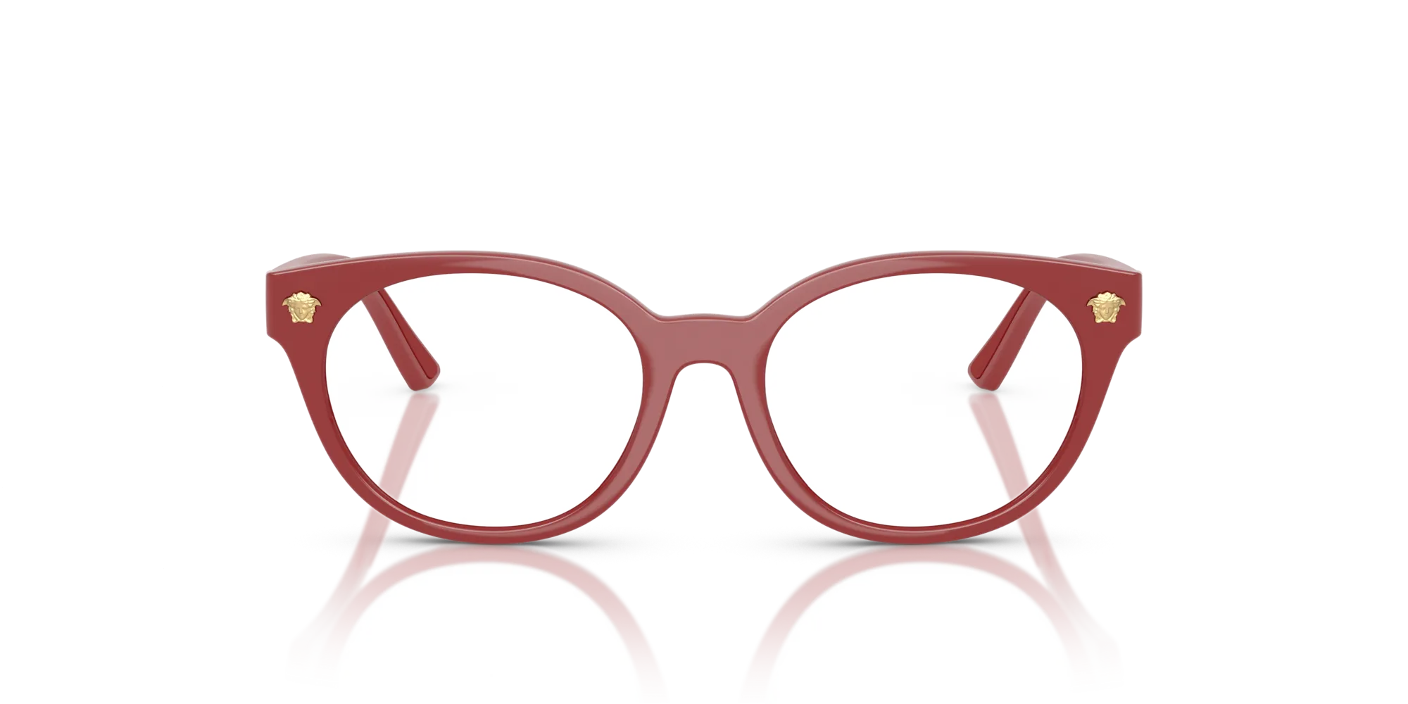 Versace VK3009U 5504 Montature da vista Iniettato Rosso Rotonda Normale - immagine 3
