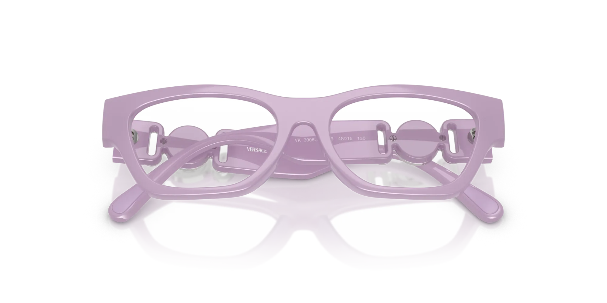 Versace VK3008U 5506 Montature da vista Iniettato Viola Rotonda Normale - immagine 2
