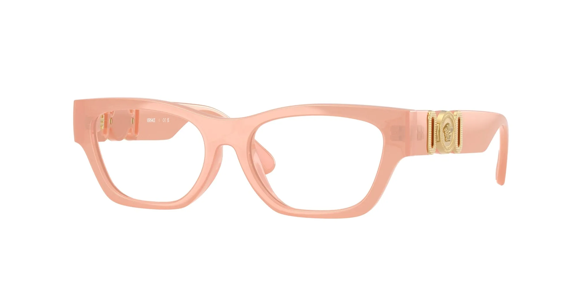 Versace VK3008U 5497 Montature da vista Iniettato Rosa Rotonda Normale - immagine 1