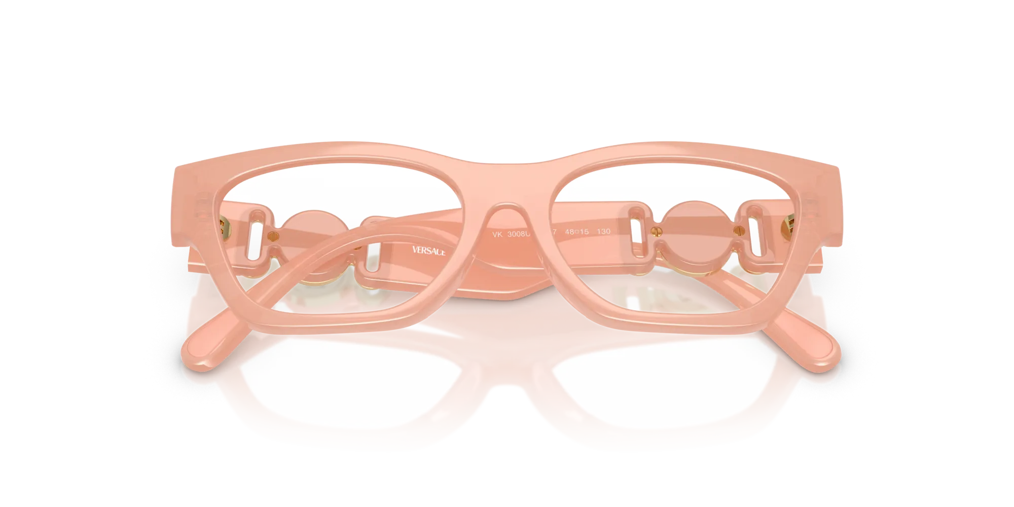 Versace VK3008U 5497 Montature da vista Iniettato Rosa Rotonda Normale - immagine 2
