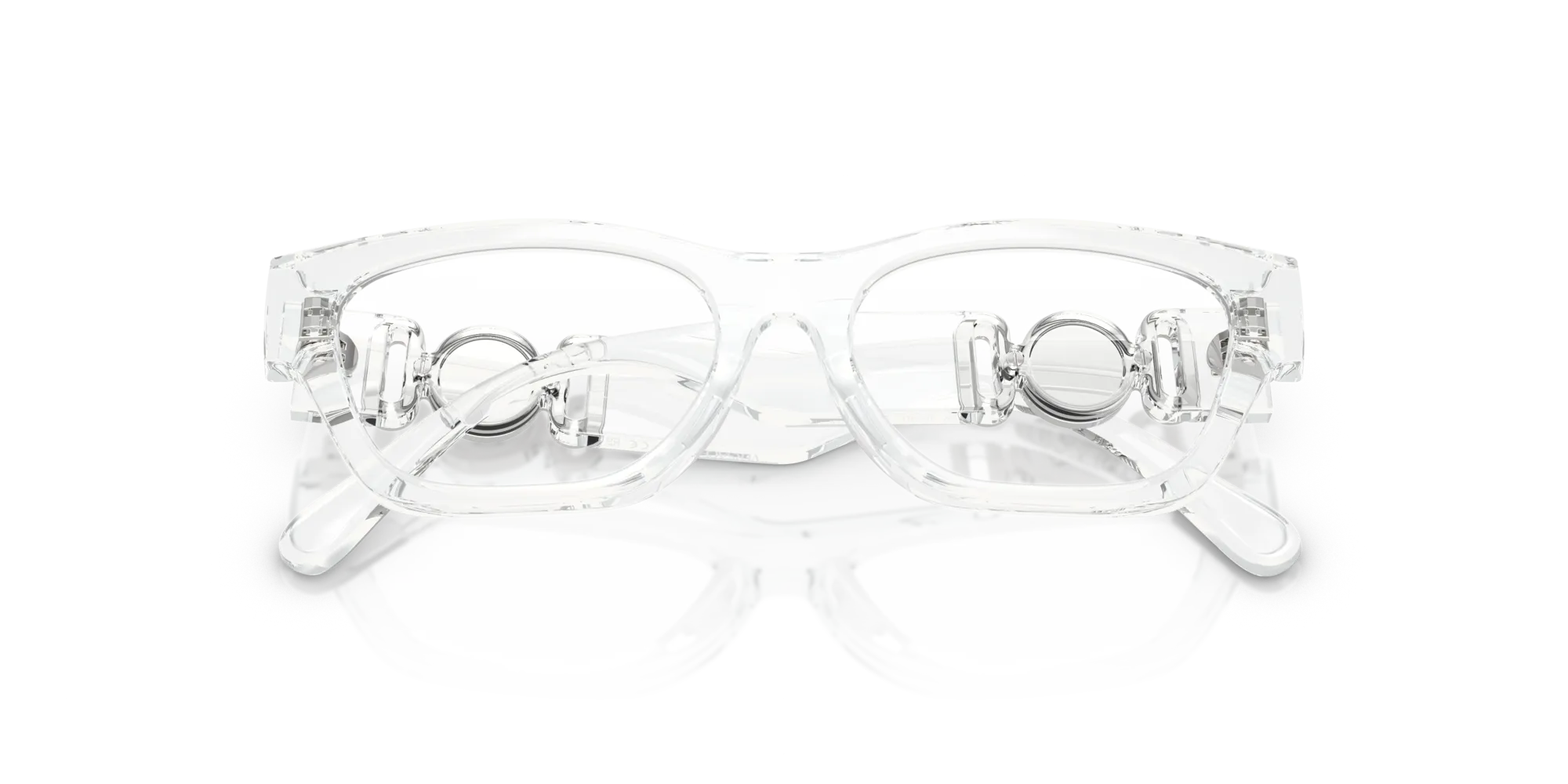 Versace VK3008U 148 Montature da vista Iniettato Trasparente Rotonda Normale - immagine 2