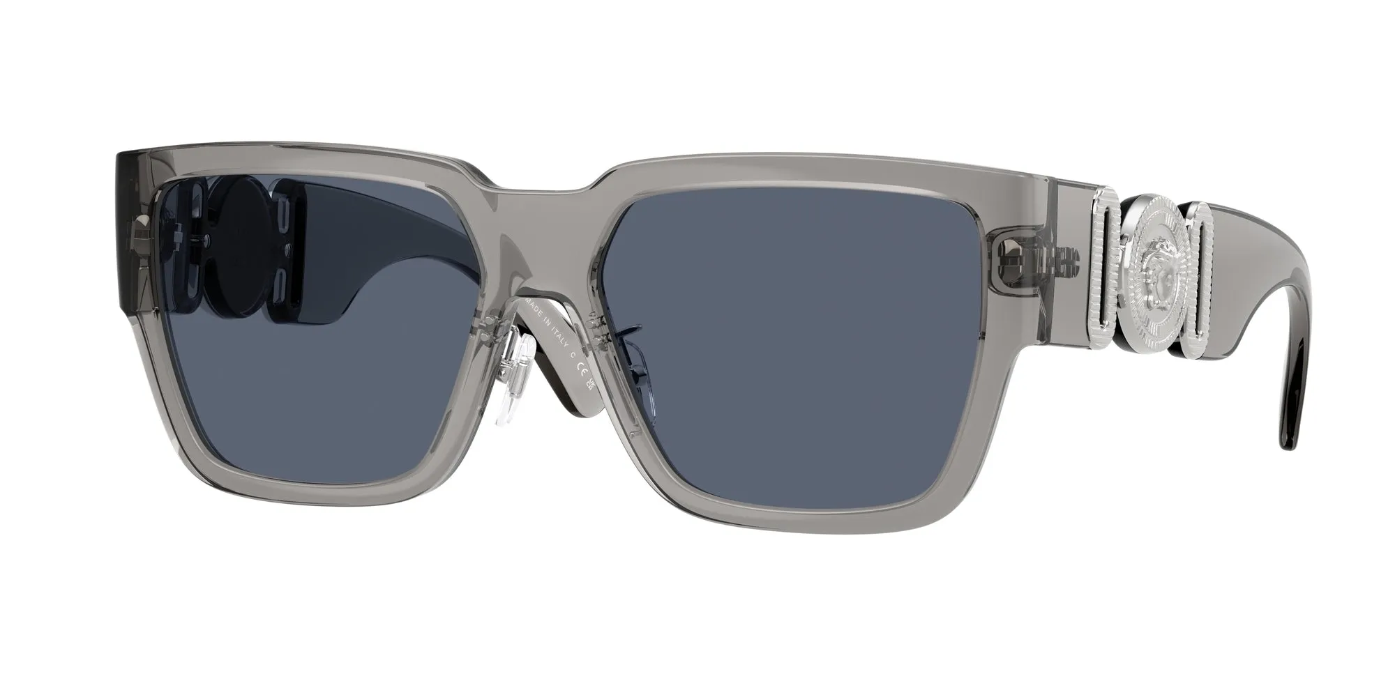 Versace VE4483D 593/87 Occhiali da sole Iniettato Grigio Grigio Squadrata Normale - immagine 1