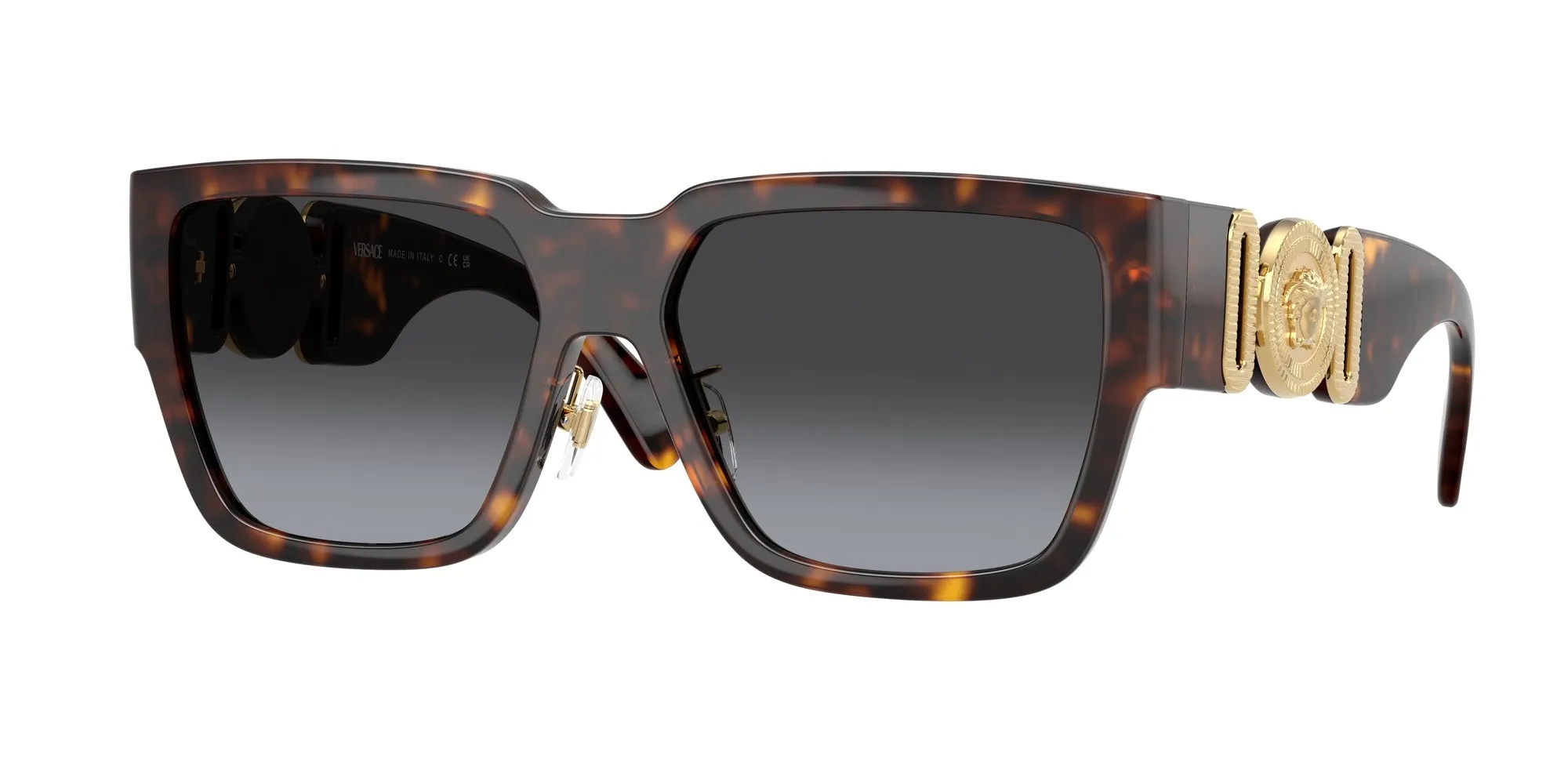 Versace VE4483D 108/8G Occhiali da sole Iniettato Tartaruga Grigio Squadrata Normale Sfumato - immagine 1