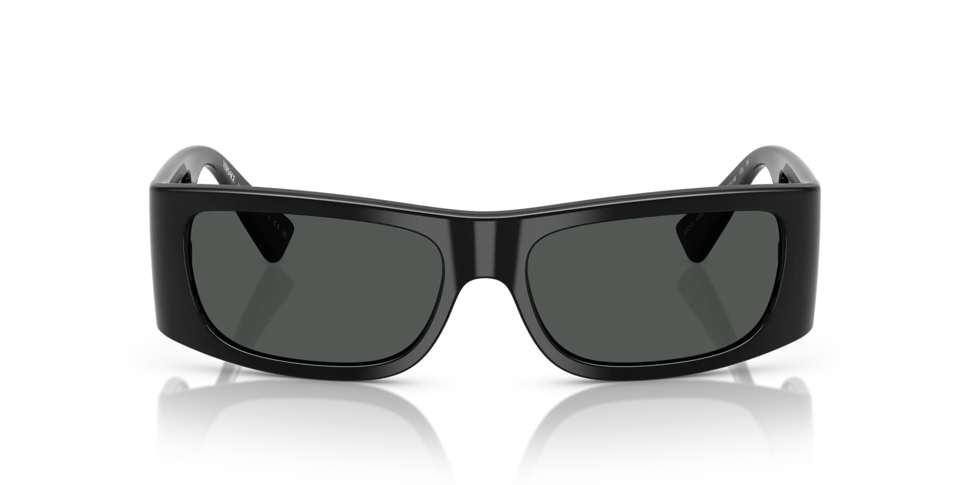 Versace VE4482 GB1/87 Occhiali da sole Iniettato Nero Grigio Squadrata Normale - immagine 3