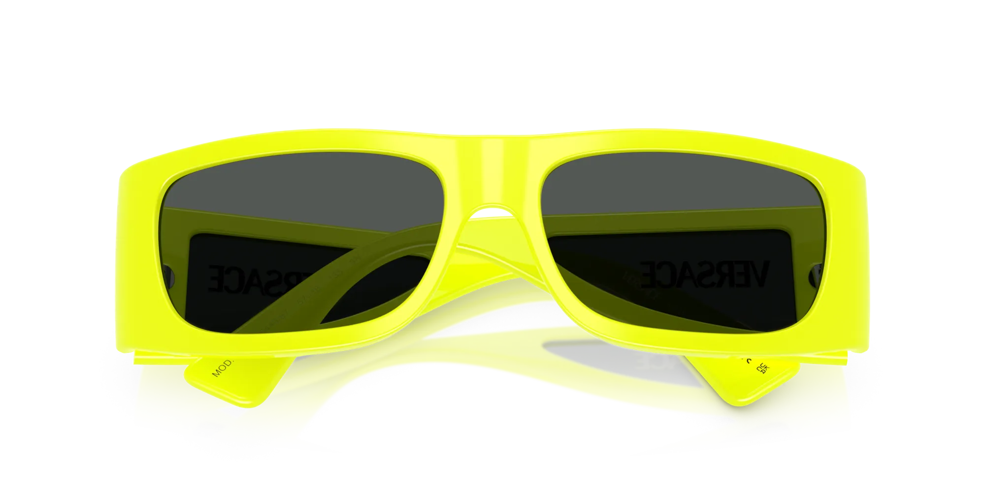 Versace VE4482 544987 Occhiali da sole Iniettato Giallo Grigio Squadrata Normale - immagine 2